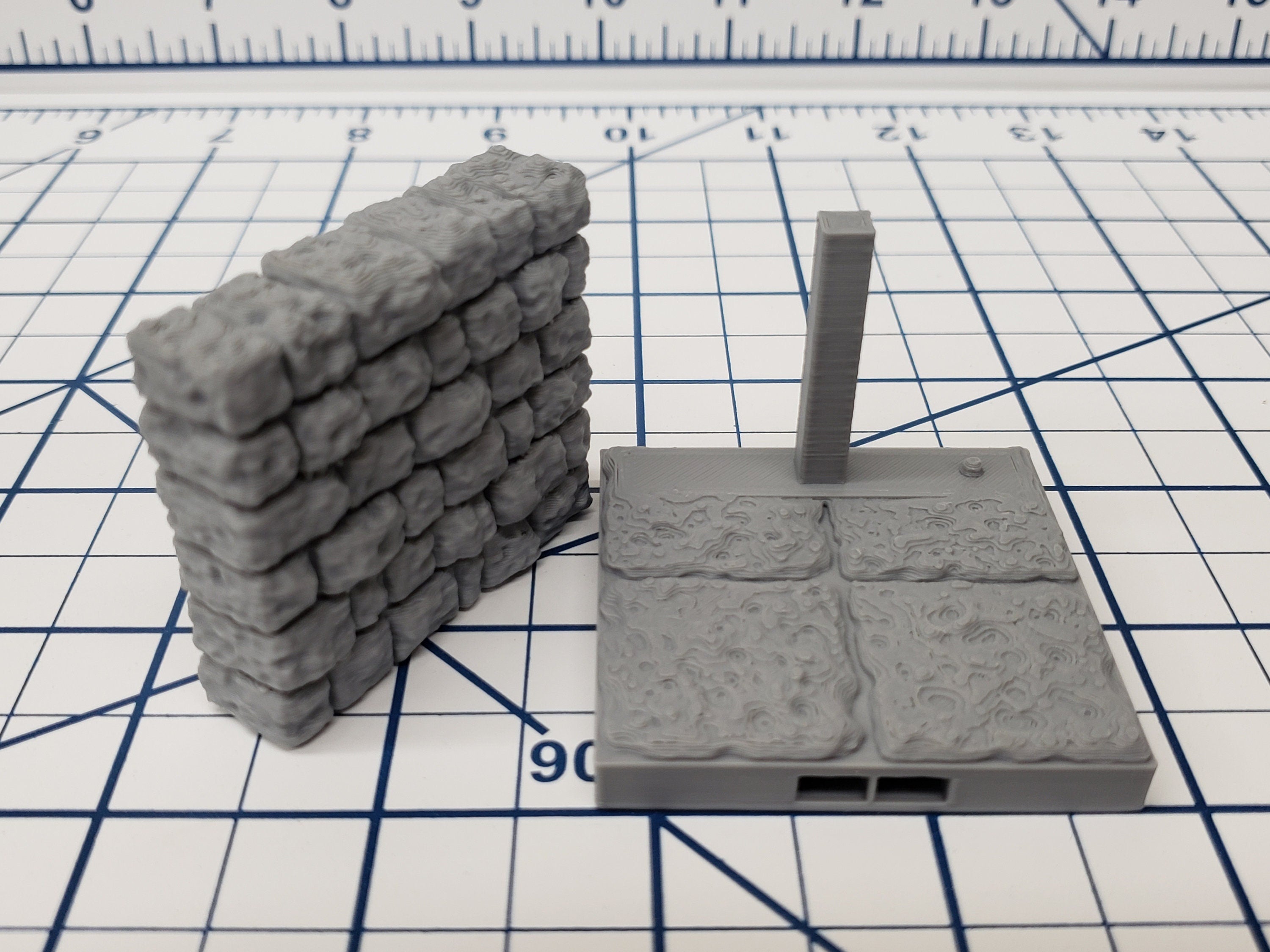 Dungeon Style - Special Walls 1 - DragonLock - DND - Pathfinder - RPG - Dungeon & Dragons - 28 mm / 1" - Terrain - Fat Dragon Games