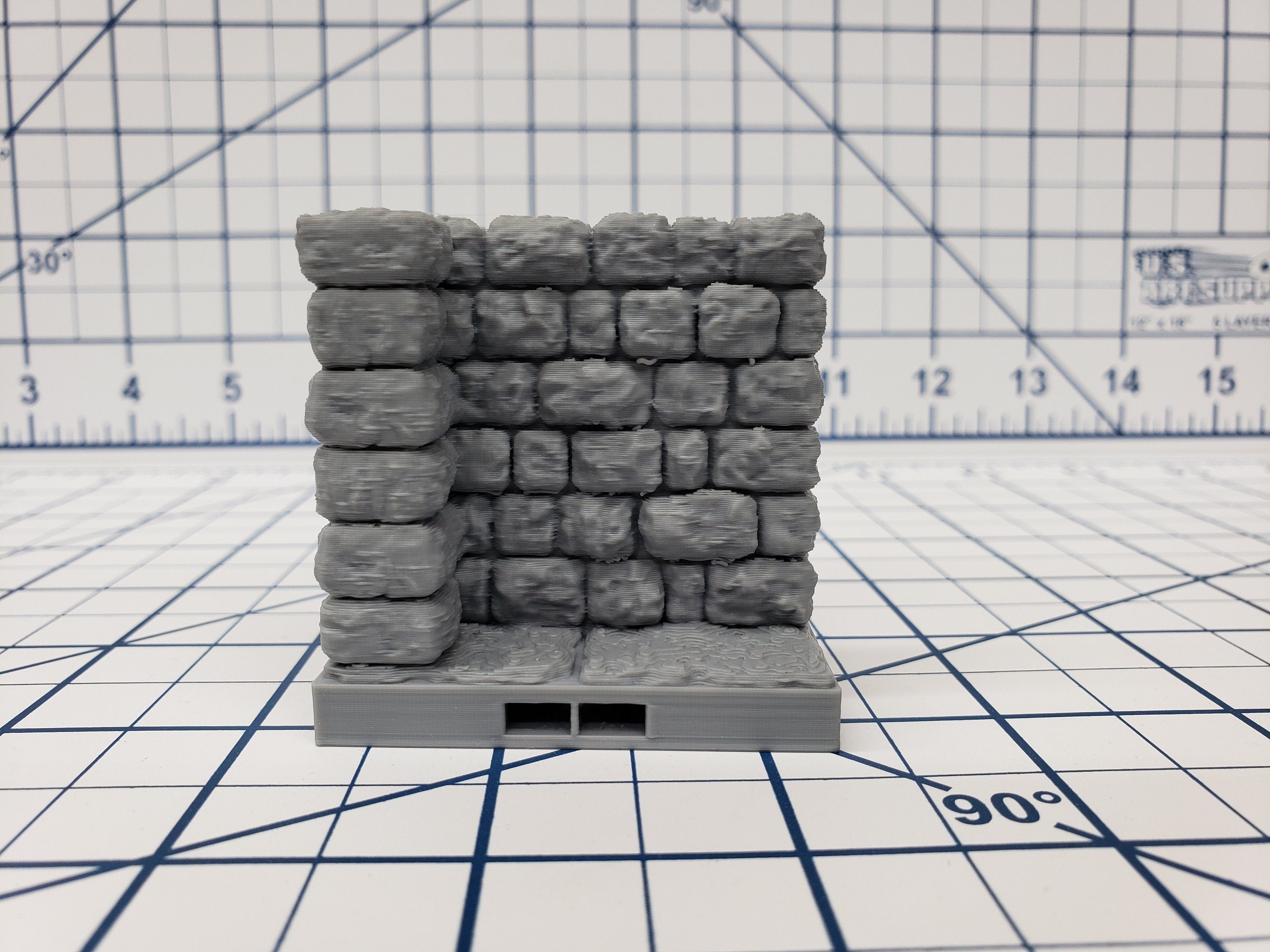 Dungeon Style - 1X2 Walls - DragonLock - DND - Pathfinder - RPG - Dungeon & Dragons - 28 mm / 1" - Terrain - Fat Dragon Games