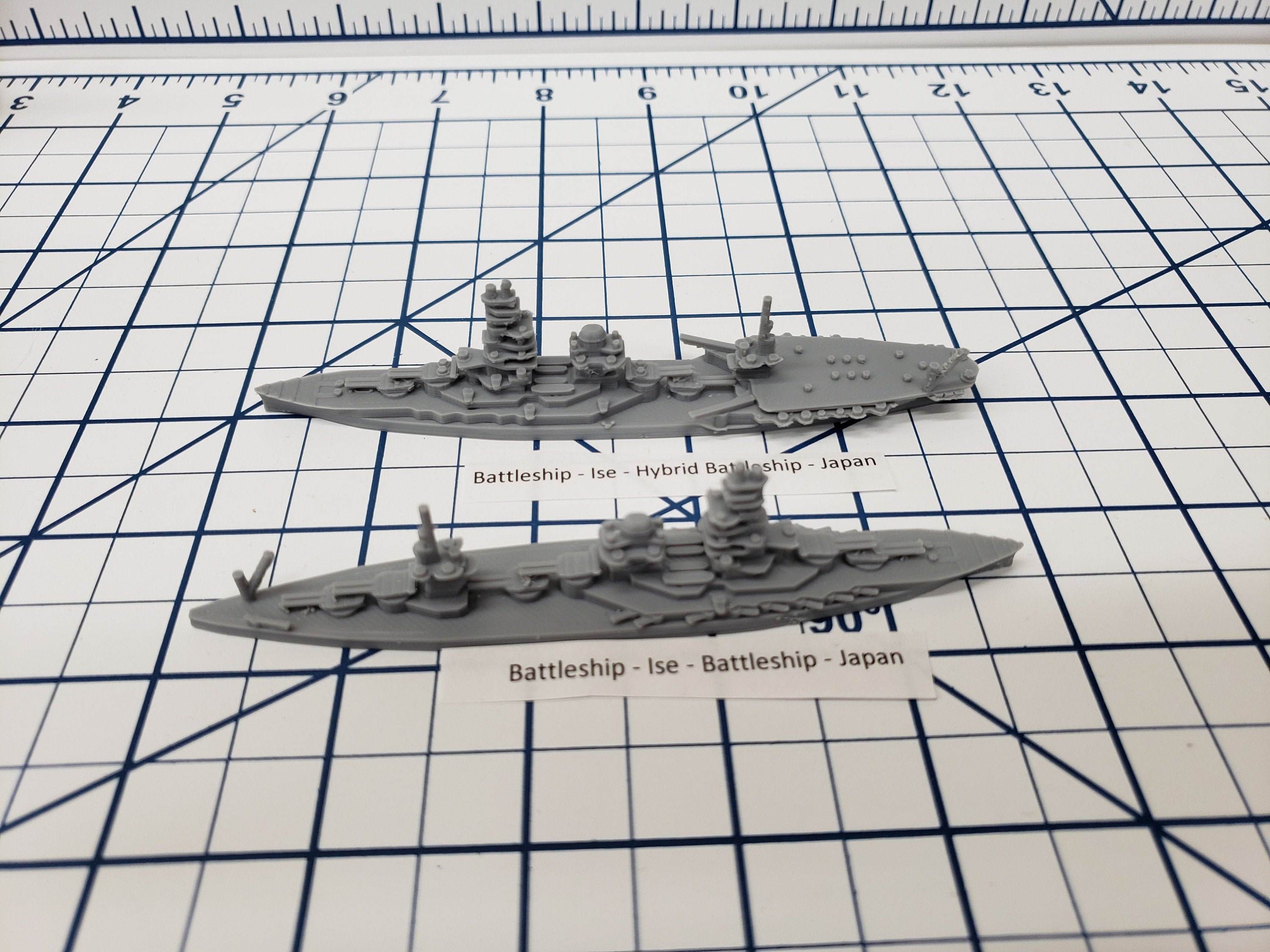 Battleship - IJN Ise - Wargaming - Axis and Allies - Naval Miniature - Tabletop Games - Warships