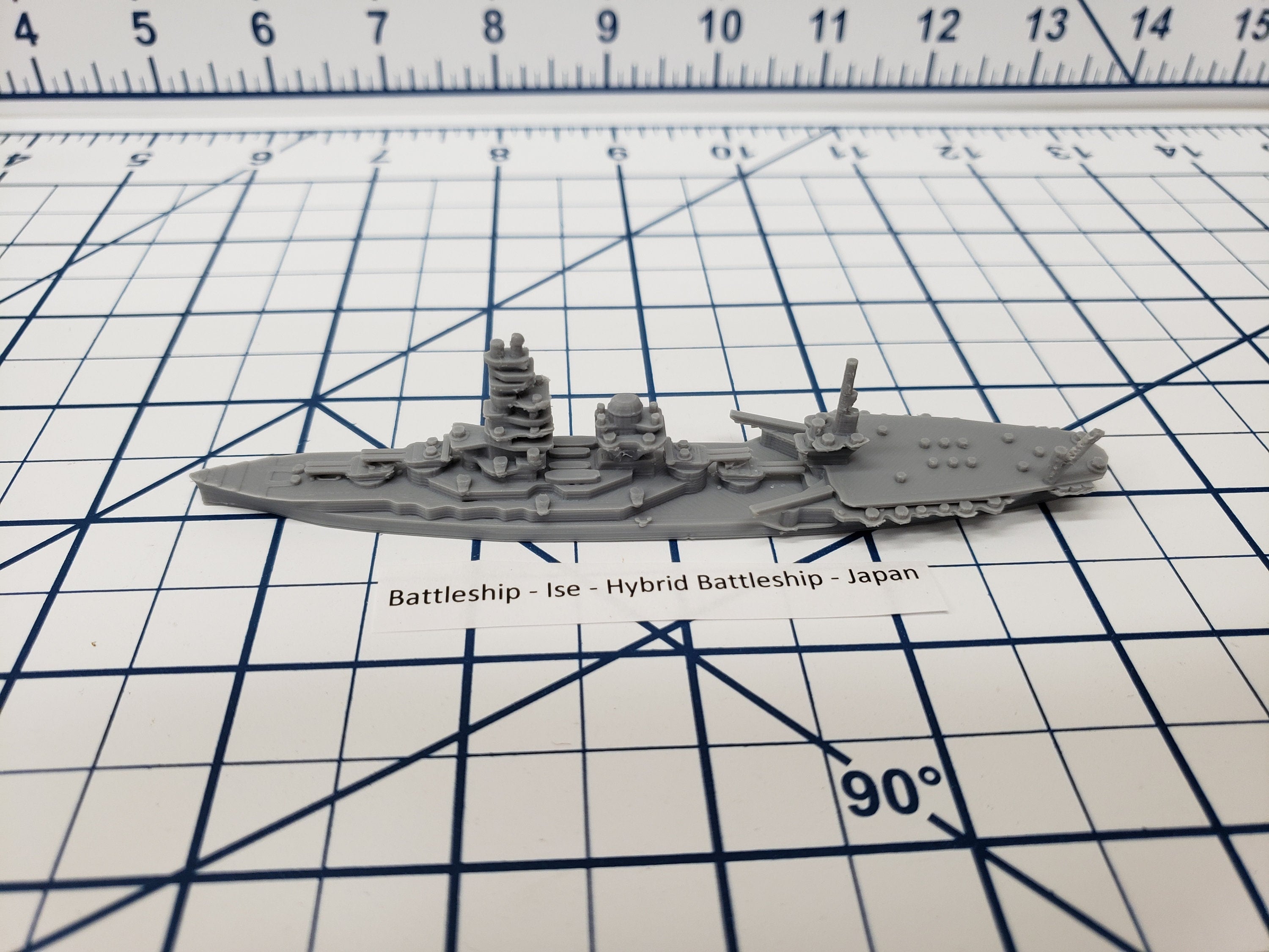 Battleship - IJN Ise - Wargaming - Axis and Allies - Naval Miniature - Tabletop Games - Warships