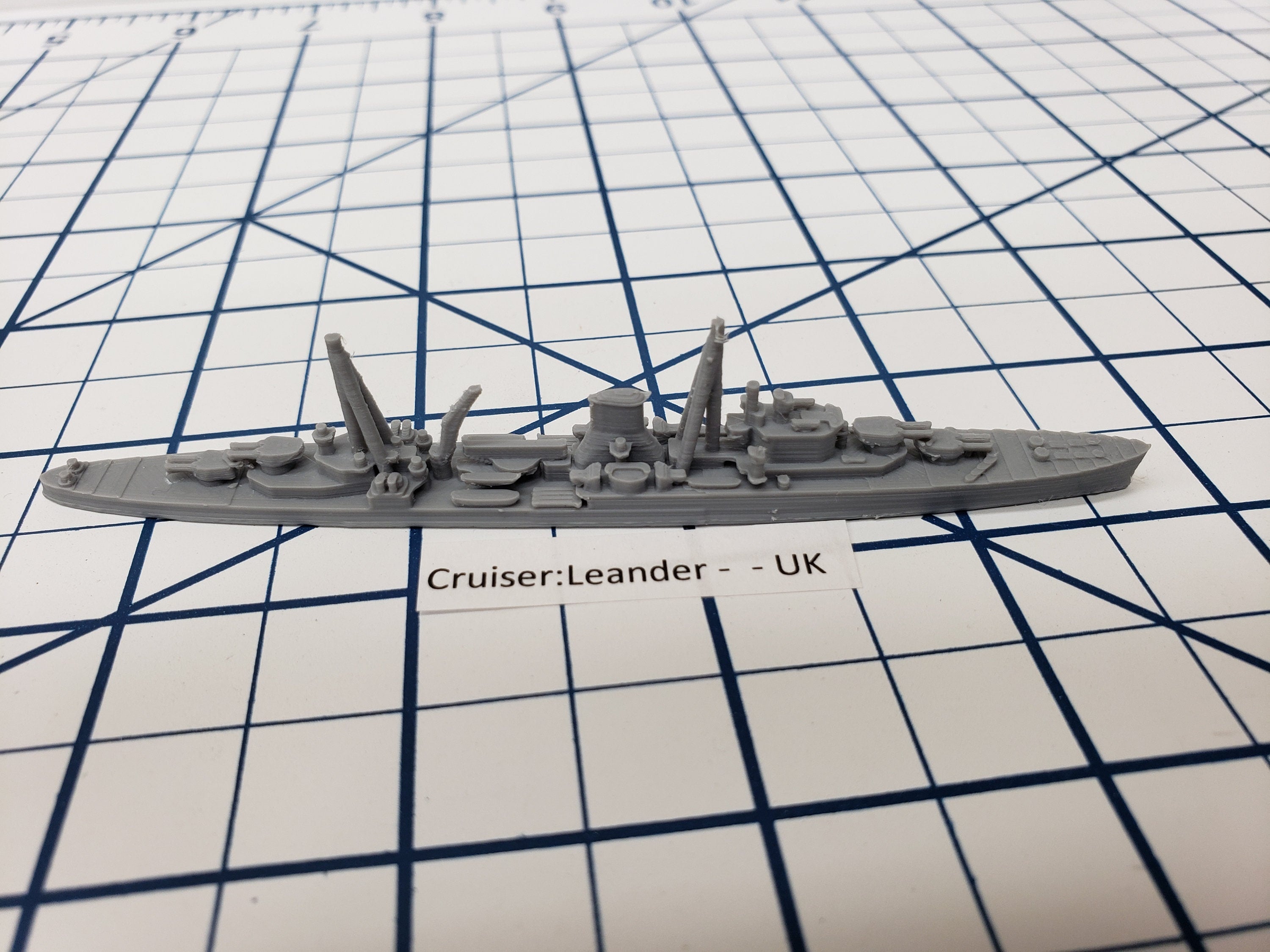 Cruiser - Leander - Royal Navy - Wargaming - Axis and Allies - Naval Miniature - Tabletop Games - Warships