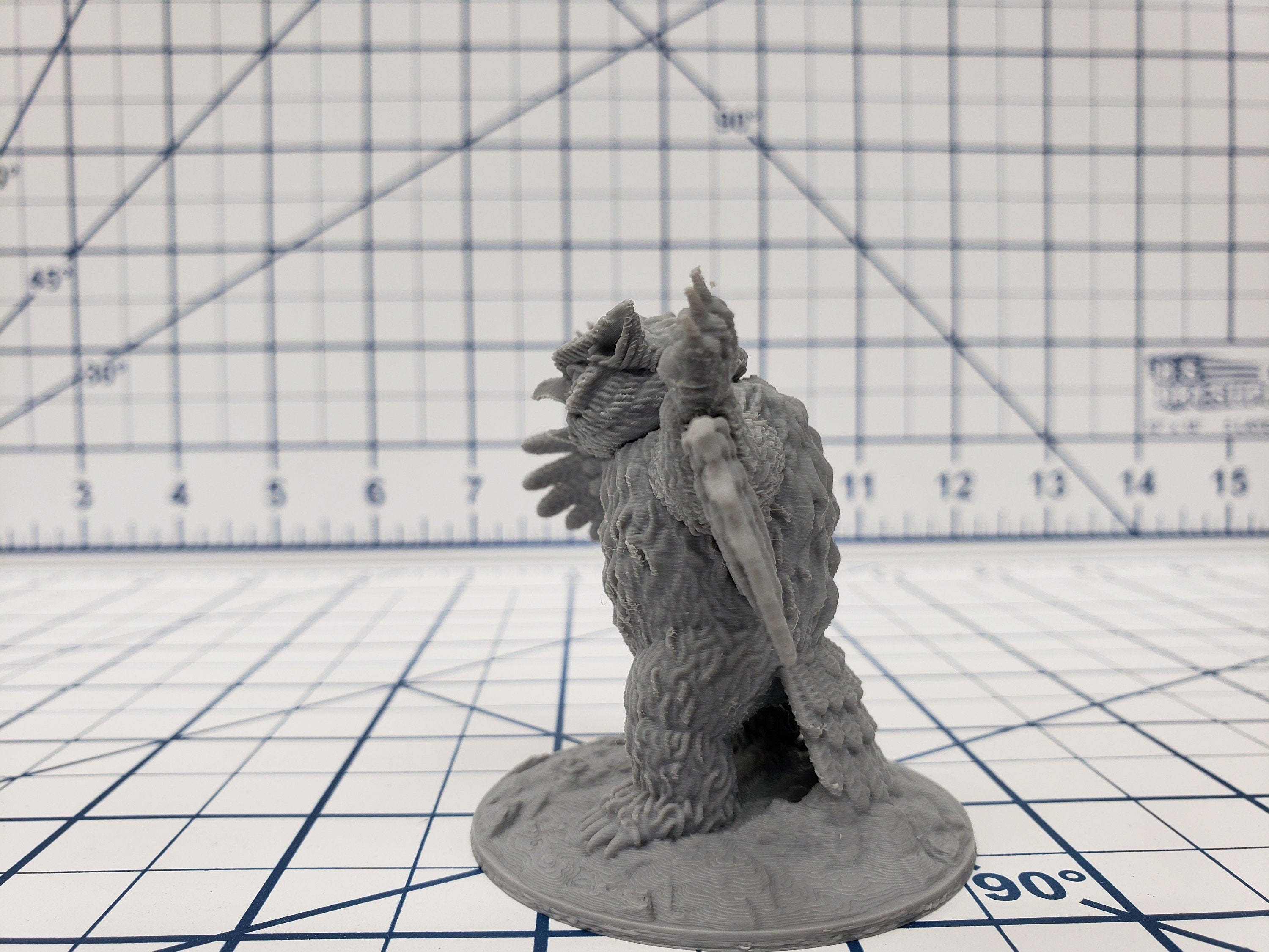 Owlbear Miniature - DND - Pathfinder - RPG - Dungeon & Dragons - Miniature - Mini - 28 mm / 1" - Fat Dragon Games