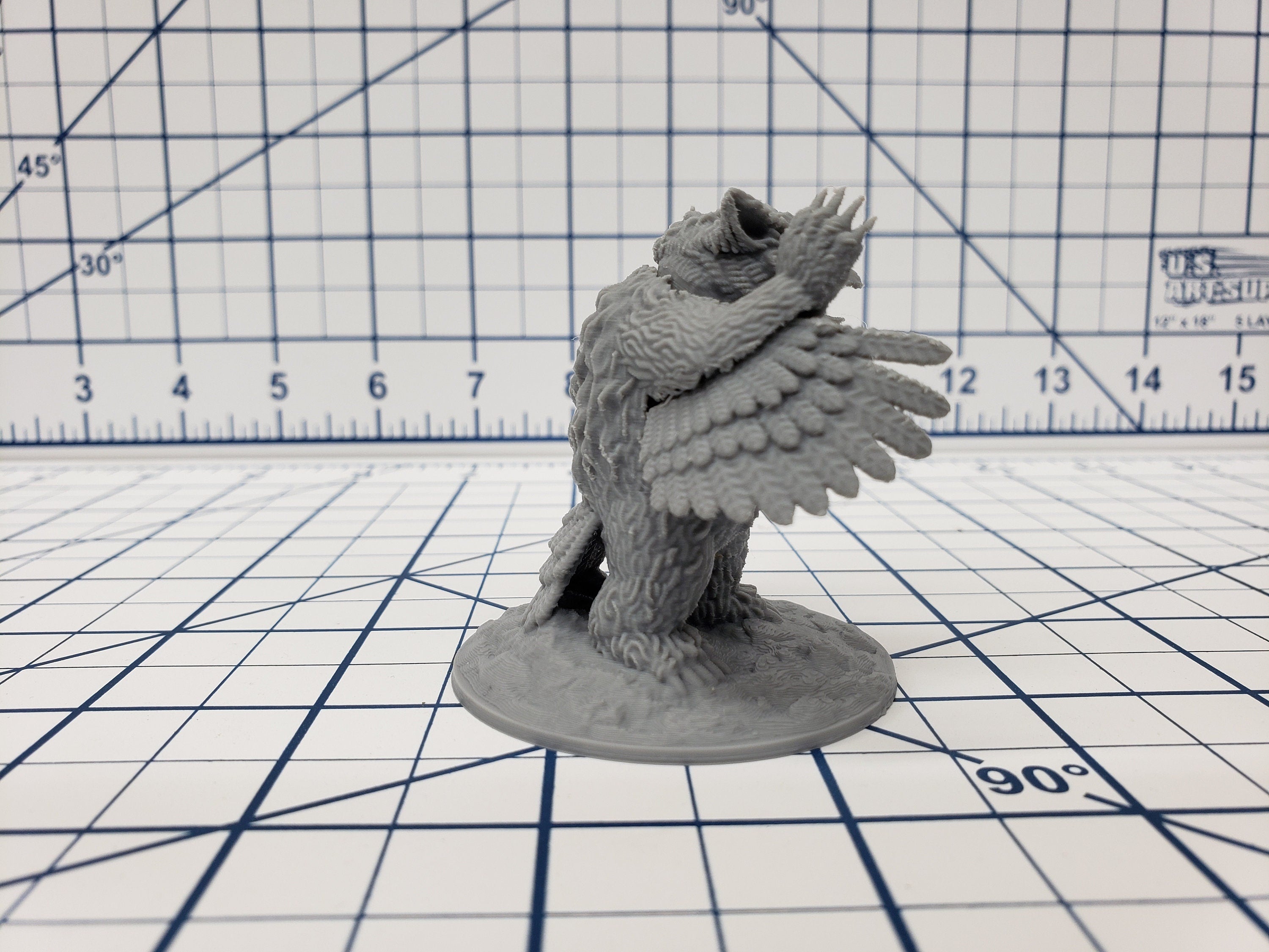 Owlbear Miniature - DND - Pathfinder - RPG - Dungeon & Dragons - Miniature - Mini - 28 mm / 1" - Fat Dragon Games