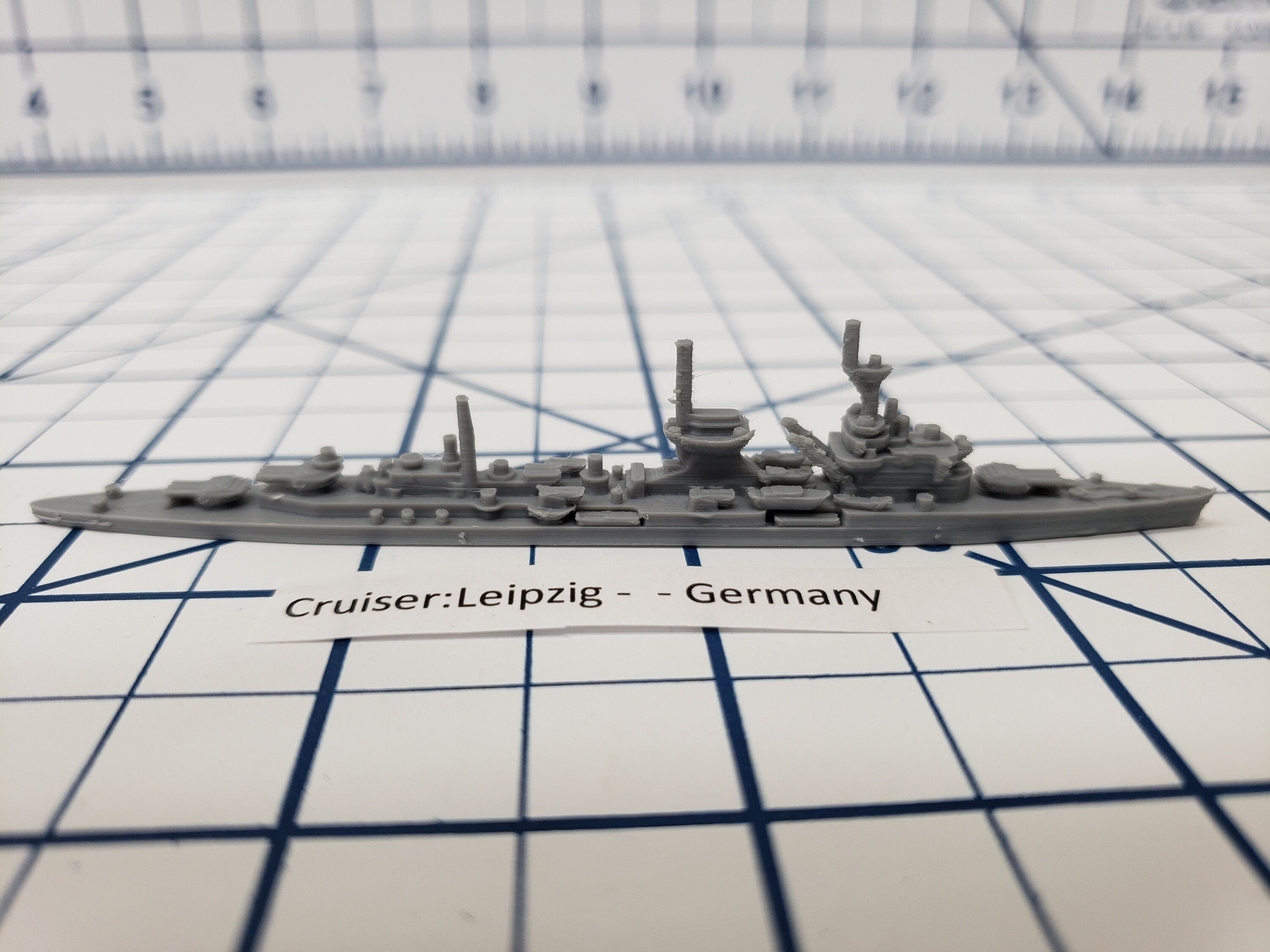 Cruiser - Leipzig - German Navy - Wargaming - Axis and Allies - Naval Miniature - Tabletop Games - Warships