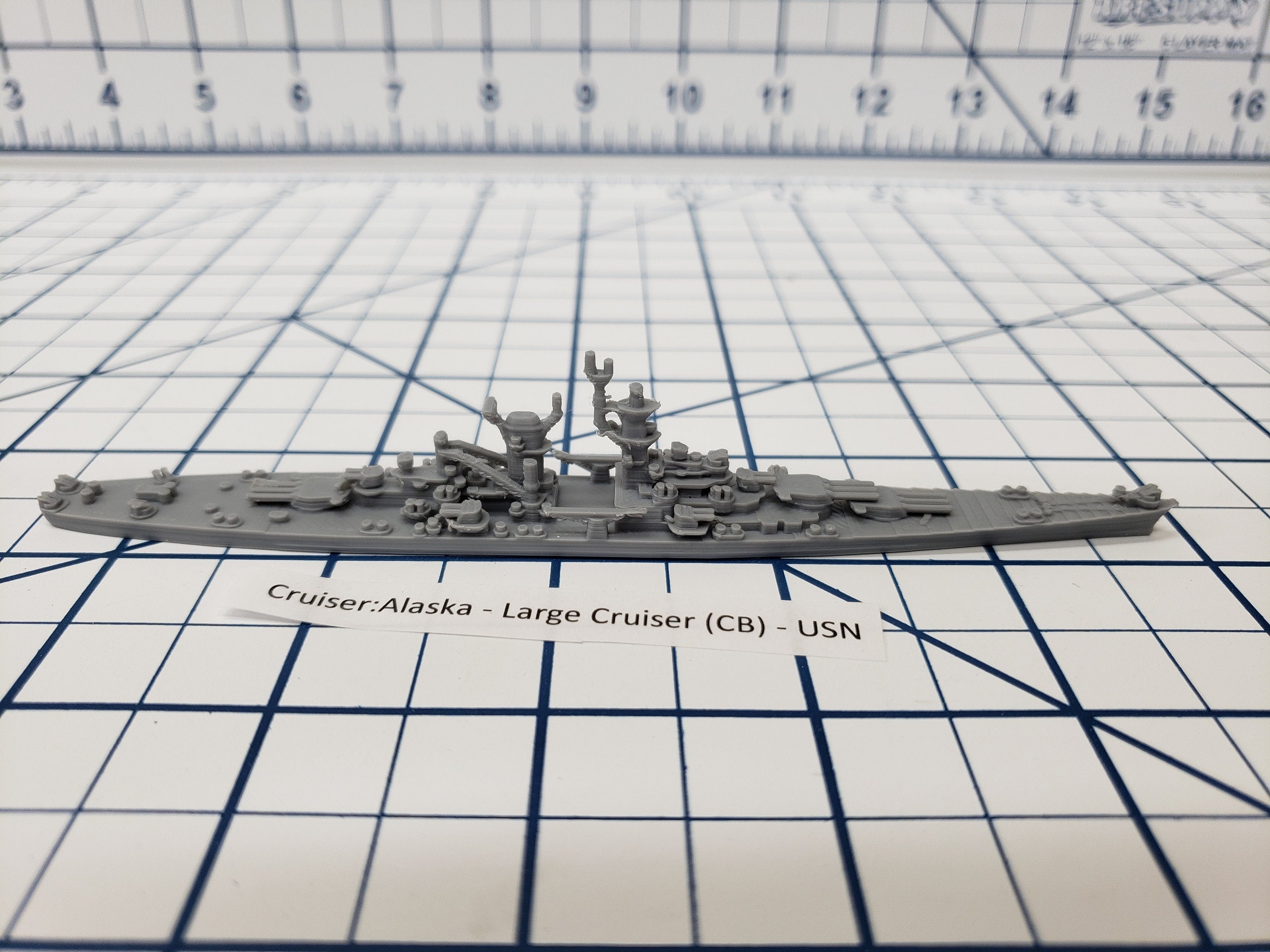 Cruiser - Alaska - USN - Wargaming - Axis and Allies - Naval Miniature - Tabletop Games - Warships