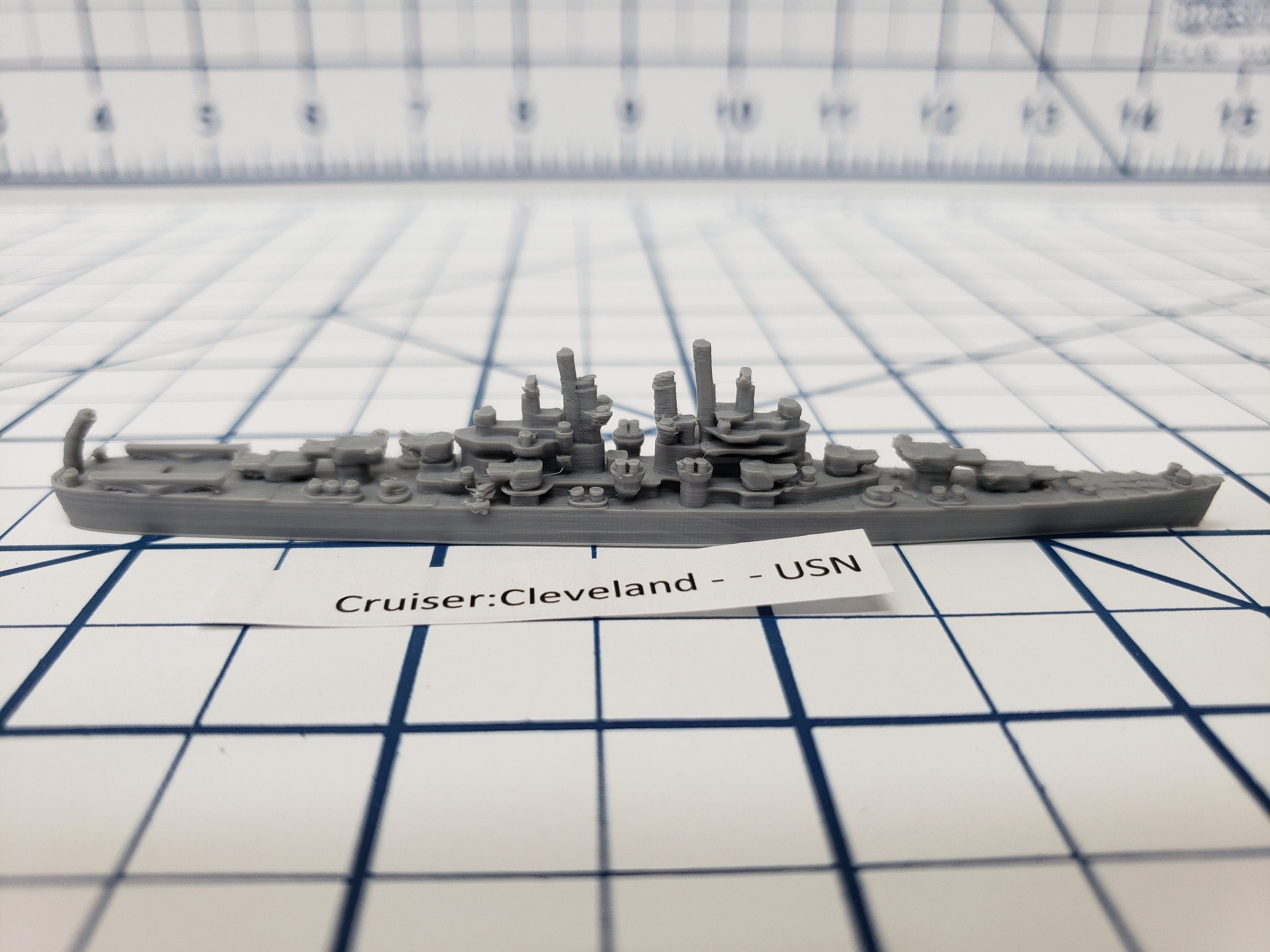 Cruiser - Cleveland - USN - Wargaming - Axis and Allies - Naval Miniature - Tabletop Games - Warships