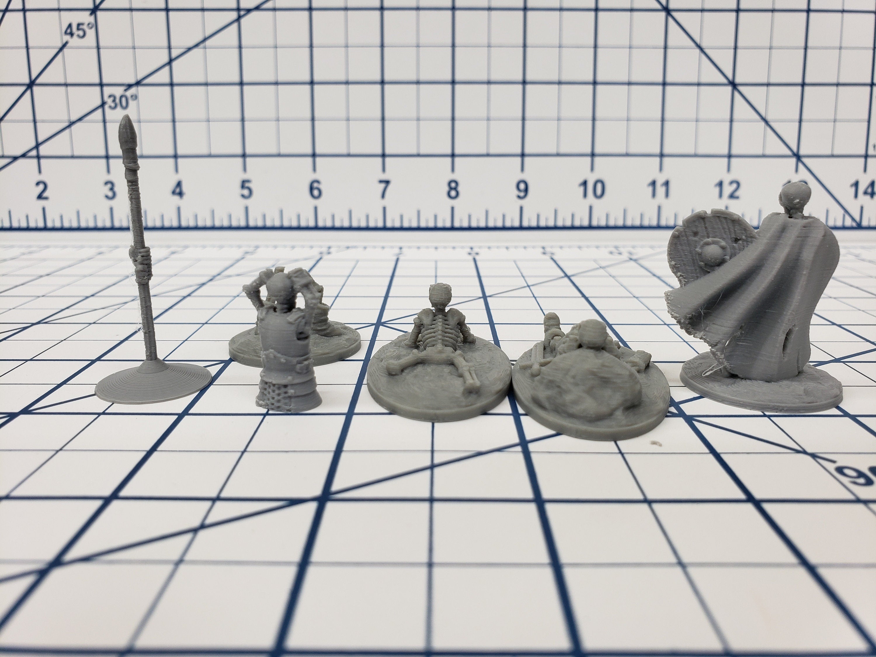 Skeleton Miniatures Sets - DND - Pathfinder - RPG - Dungeon & Dragons - Miniature - Mini - 28 mm / 1" - Fat Dragon Games