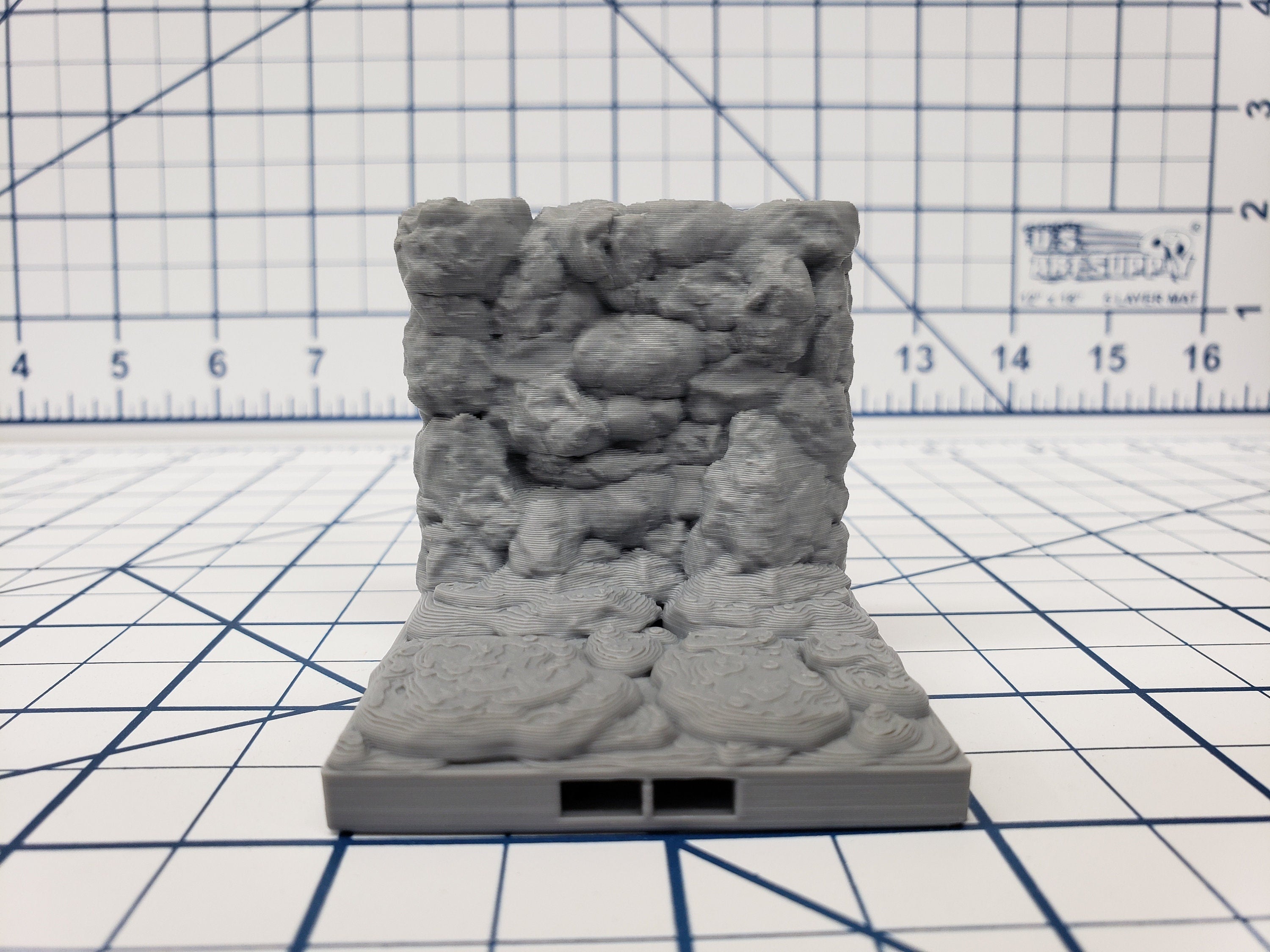 Caverns - Straight Wall Tiles- DragonLock - DND - Pathfinder - RPG - Dungeon & Dragons - 28 mm / 1" - Terrain - Fat Dragon Games