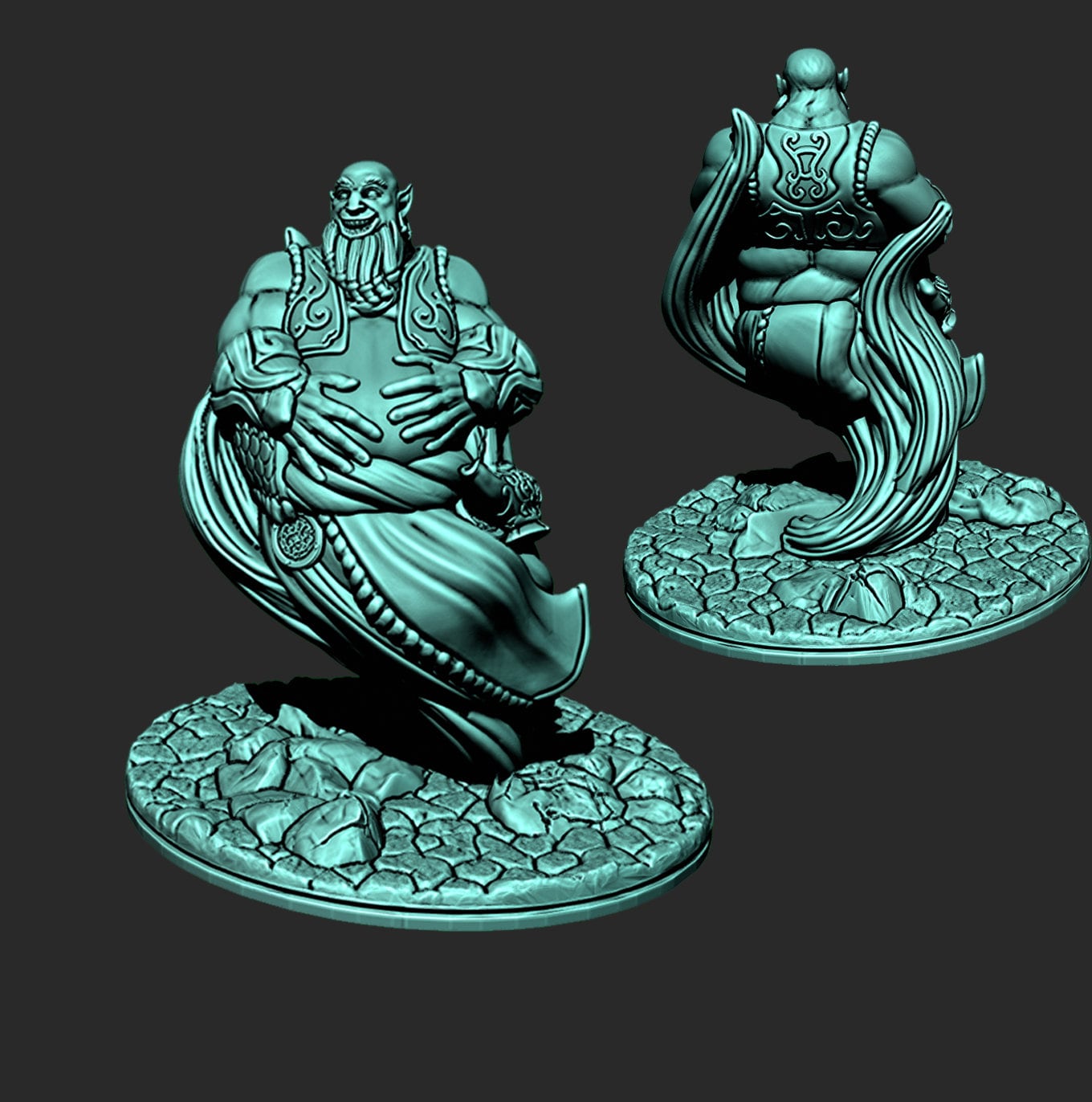 Empire of Scorching Sands - Djinn Minis - Hero's Hoard - DND - Pathfinder - Dungeons & Dragons - RPG - Tabletop - EC3D - Miniature