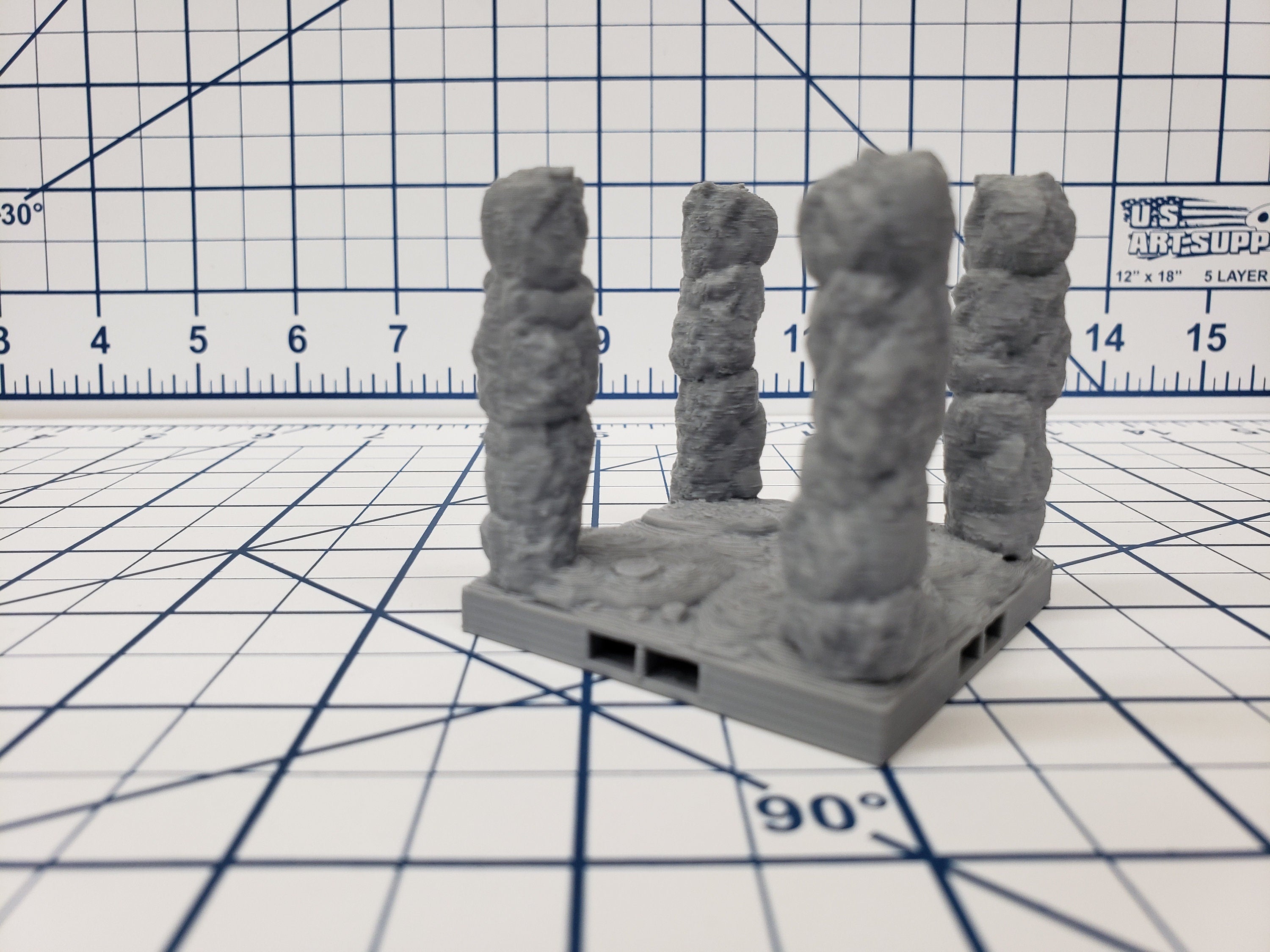 Caverns - Pillar Tiles- DragonLock - DND - Pathfinder - RPG - Dungeon & Dragons - 28 mm / 1" - Terrain - Fat Dragon Games