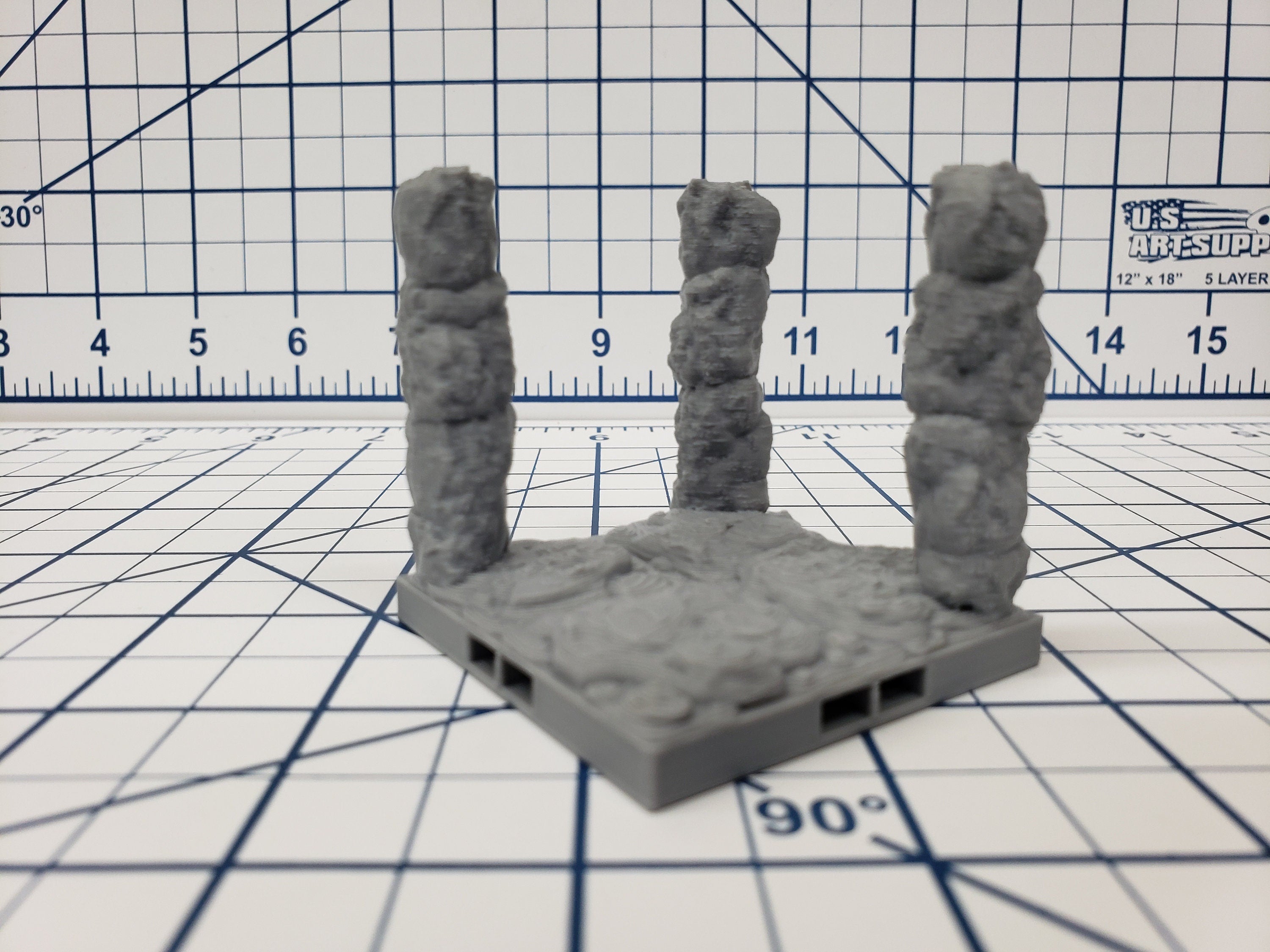 Caverns - Pillar Tiles- DragonLock - DND - Pathfinder - RPG - Dungeon & Dragons - 28 mm / 1" - Terrain - Fat Dragon Games