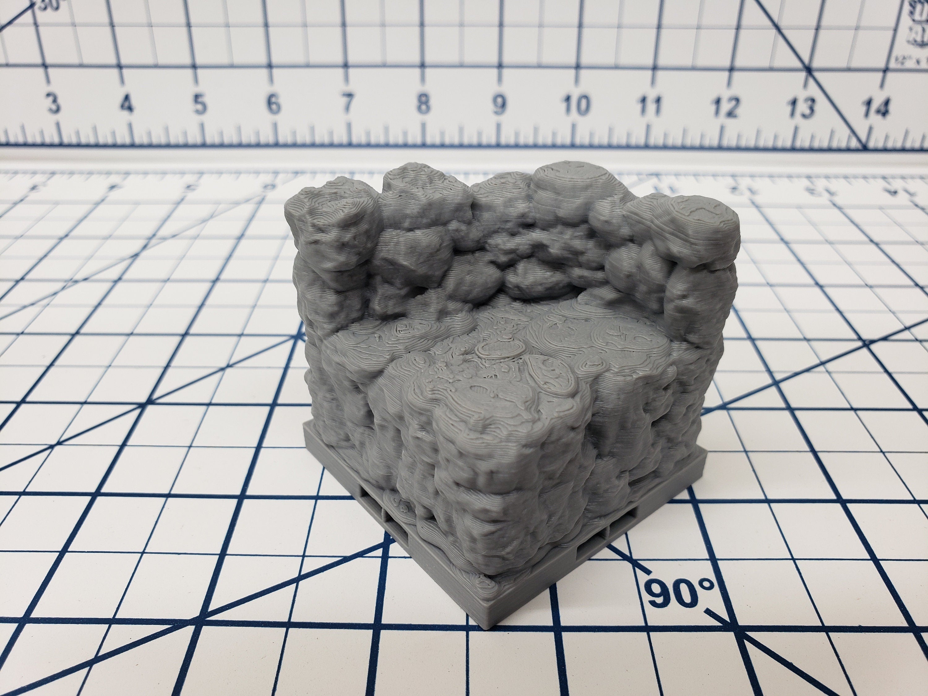 Caverns - Elevated Wall Tiles- DragonLock - DND - Pathfinder - RPG - Dungeon & Dragons - 28 mm / 1" - Terrain - Fat Dragon Games