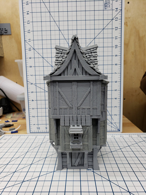 3 Story House - DND - Pathfinder - Dungeons & Dragons - RPG - Tabletop - Terrain - 28 mm / 1" -  - Gamescape3d