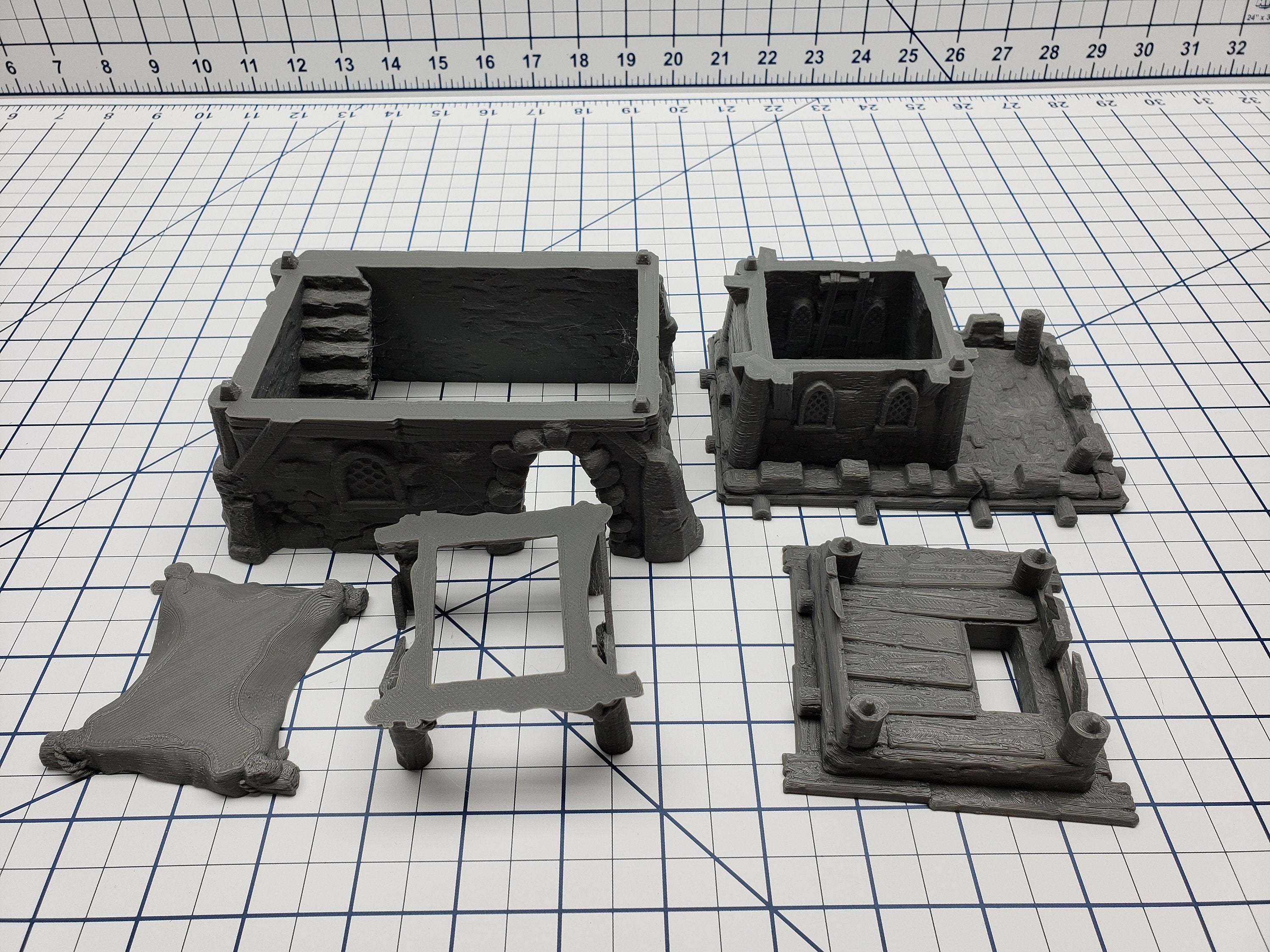 Empire of Scorching Sands - Large Houses - DND - Dungeons & Dragons - RPG - Tabletop - EC3D - Miniature - 28 mm