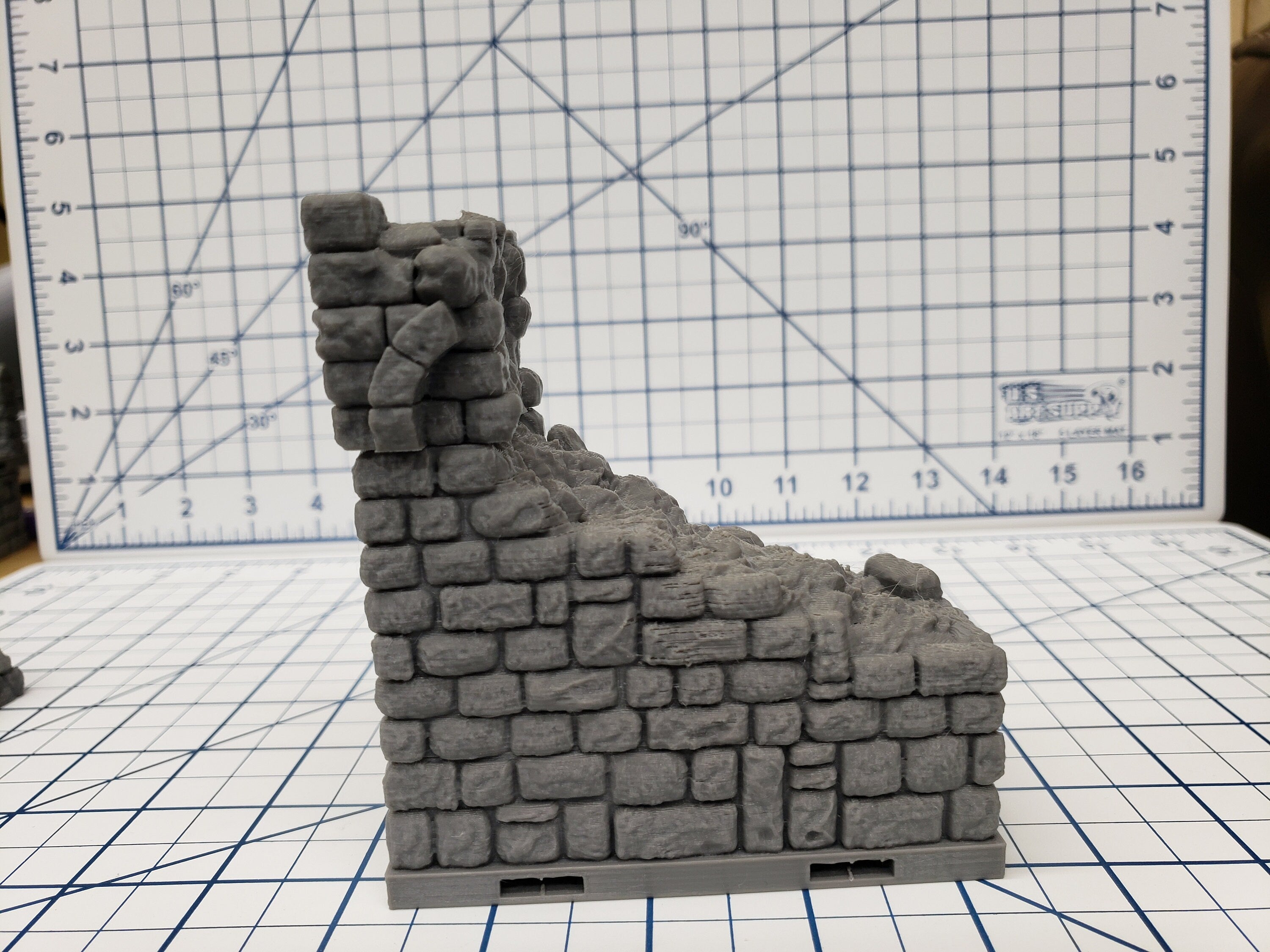 Castle Style - Outer Walls - DragonLock - DND - Pathfinder - RPG - Dungeon & Dragons - 28 mm / 1" - Terrain - Fat Dragon Games