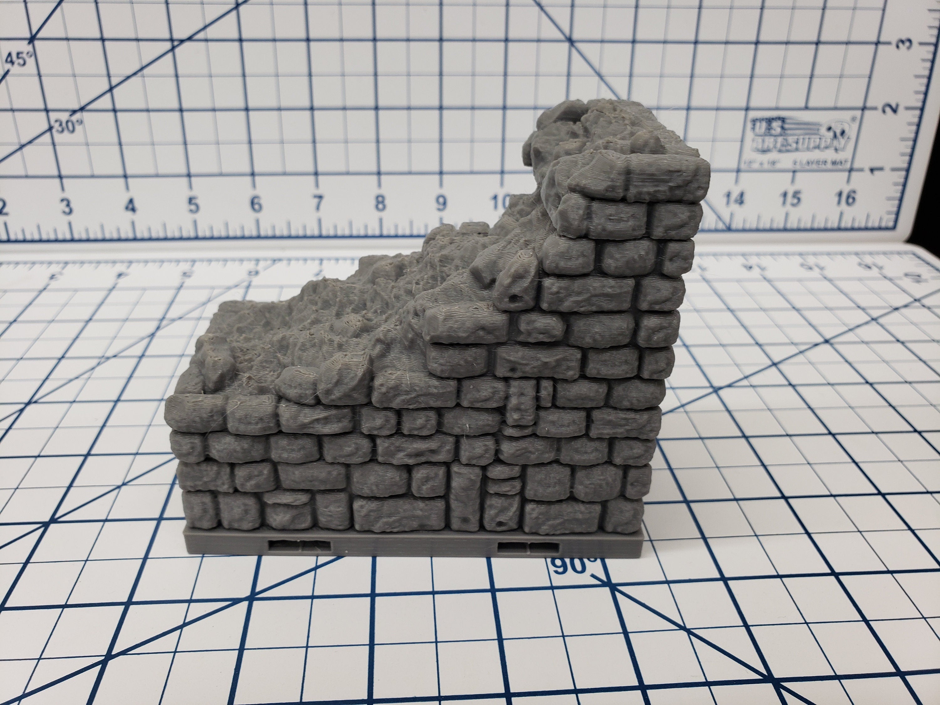 Castle Style - Outer Walls - DragonLock - DND - Pathfinder - RPG - Dungeon & Dragons - 28 mm / 1" - Terrain - Fat Dragon Games