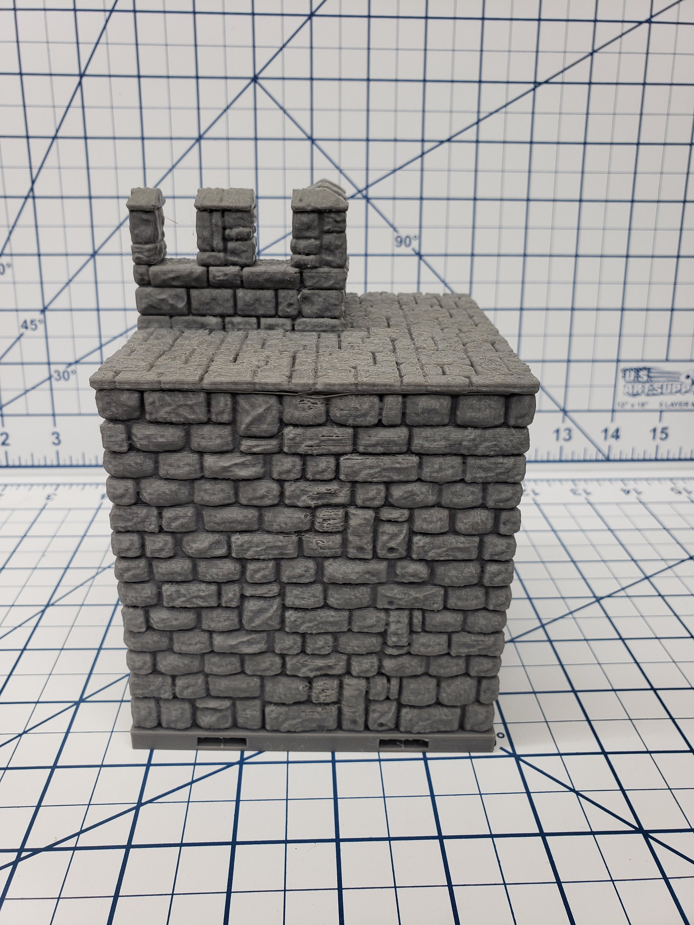 Castle Style - Outer Walls - DragonLock - DND - Pathfinder - RPG - Dungeon & Dragons - 28 mm / 1" - Terrain - Fat Dragon Games