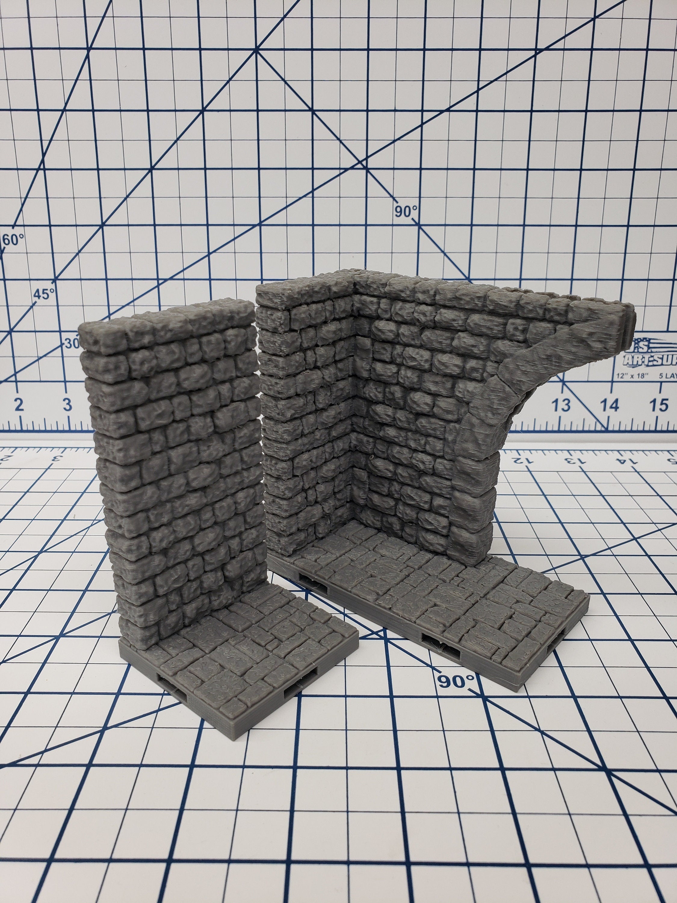 Castle Style - Gatehouse Tiles- DragonLock - DND - Pathfinder - RPG - Dungeon & Dragons - 28 mm / 1" - Terrain - Fat Dragon Games