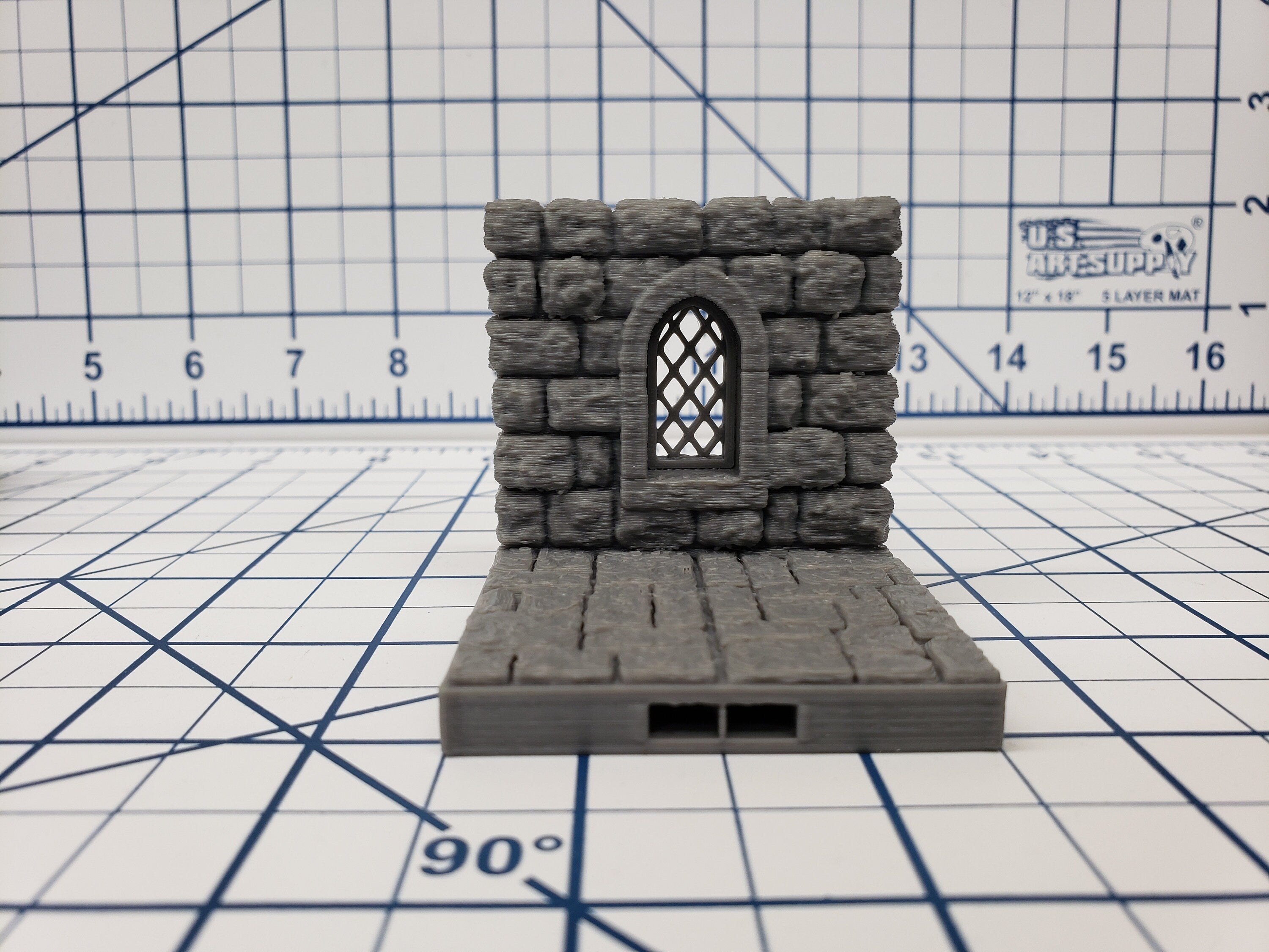Castle Style - Walls - DragonLock - DND - Pathfinder - RPG - Dungeon & Dragons - 28 mm / 1" - Terrain - Fat Dragon Games