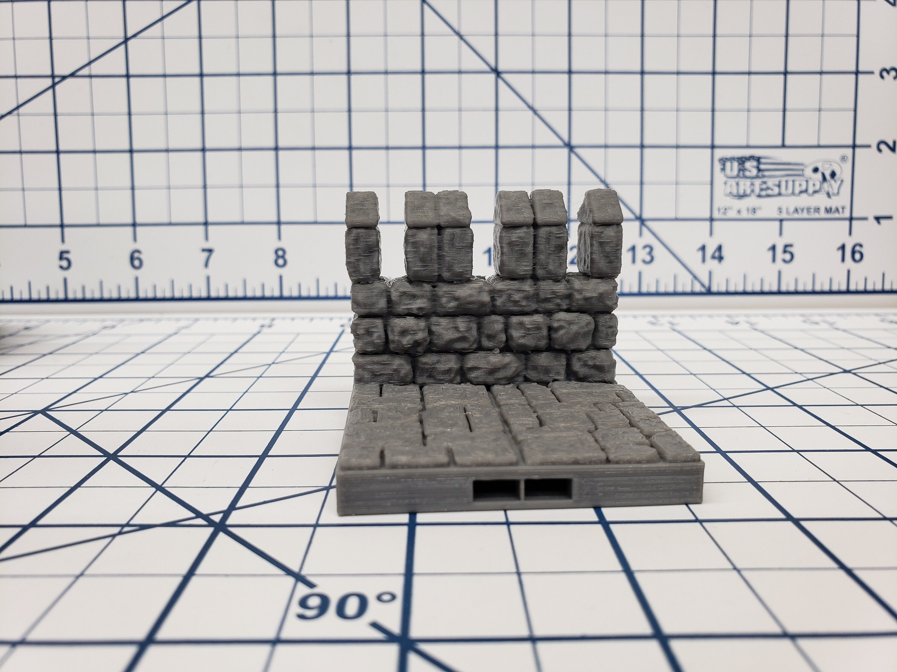 Castle Style - Walls - DragonLock - DND - Pathfinder - RPG - Dungeon & Dragons - 28 mm / 1" - Terrain - Fat Dragon Games