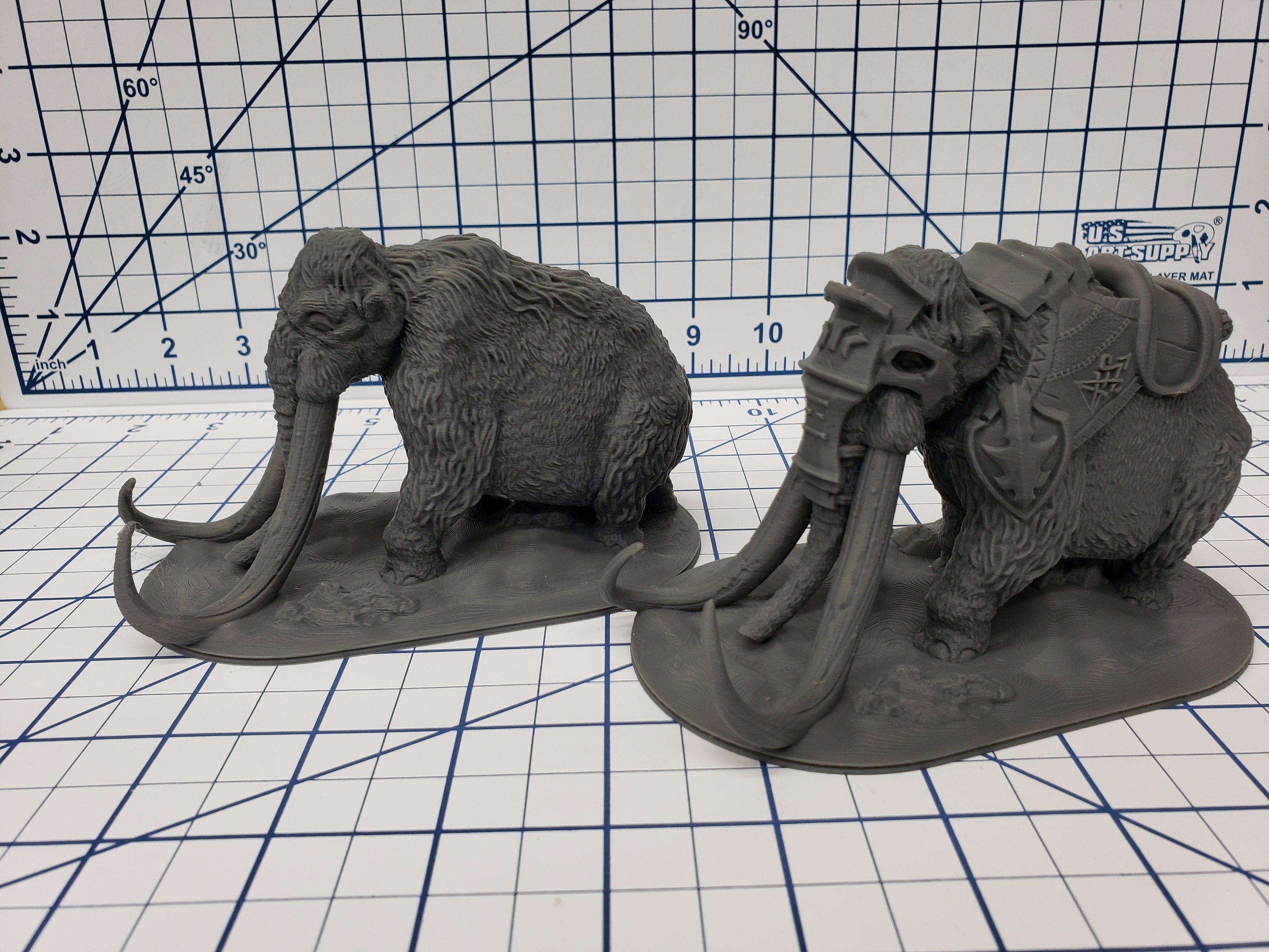 The Wilds of Wintertide - Woolly Mammoth Minis - Hero's Hoard - DND - Pathfinder - Dungeons & Dragons - RPG - Tabletop - EC3D - Miniature
