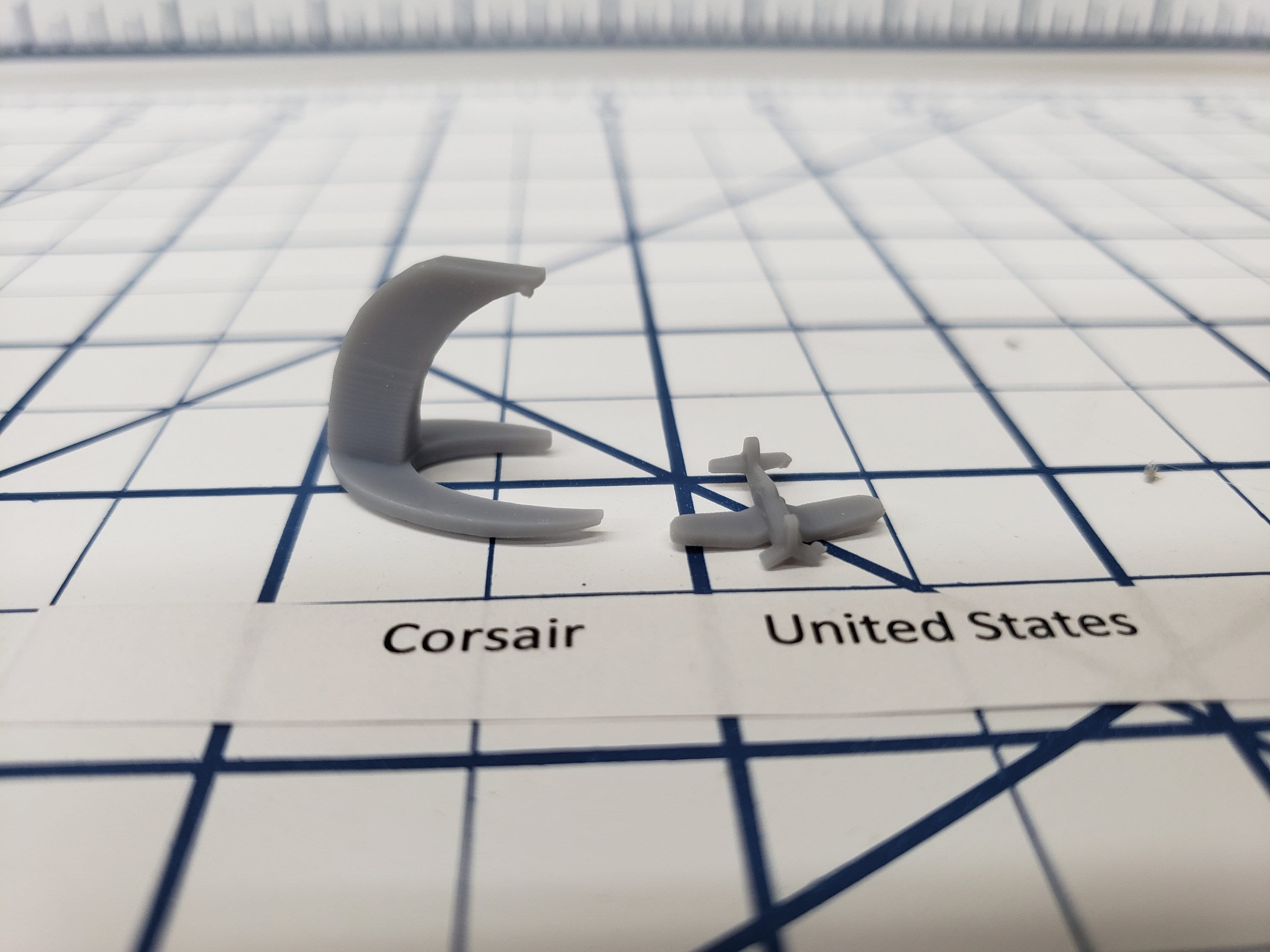 Aircraft - Corsair - US Navy - 1:900 - Wargaming - Axis and Allies - Naval Miniature - Tabletop Games - Warships