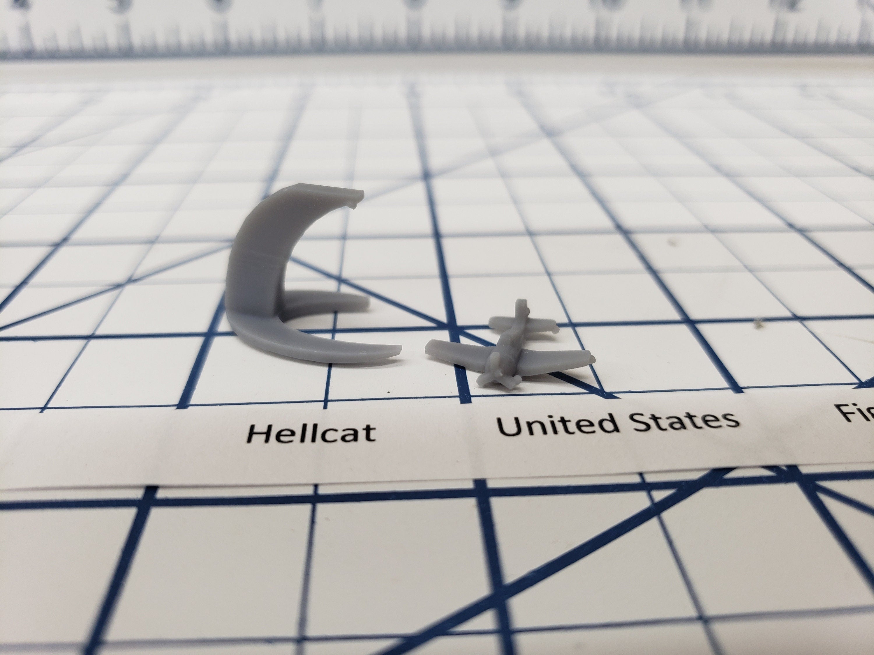 Aircraft - Hellcat - US Navy - 1:900 - Wargaming - Axis and Allies - Naval Miniature - Tabletop Games - Warships