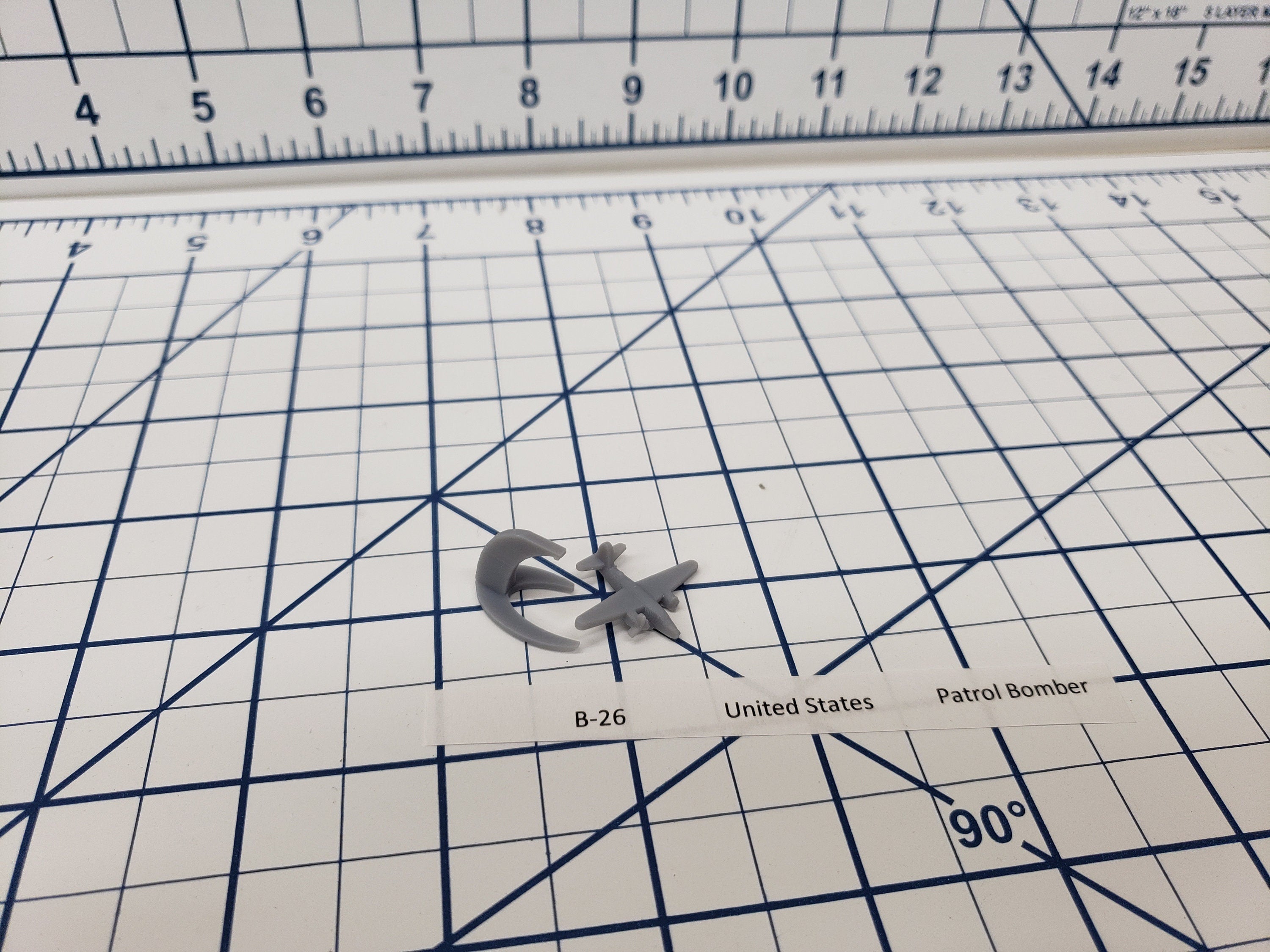 Aircraft - B-26 - US Navy - 1:900 - Wargaming - Axis and Allies - Naval Miniature - Tabletop Games - Warships