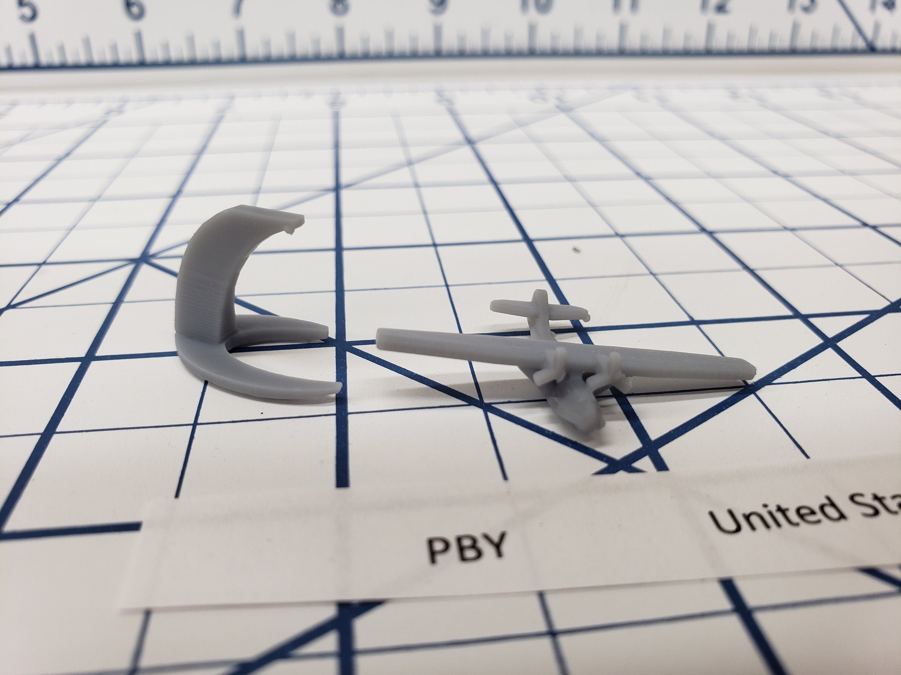 Aircraft - PBY - US Navy - 1:900 - Wargaming - Axis and Allies - Naval Miniature - Tabletop Games - Warships