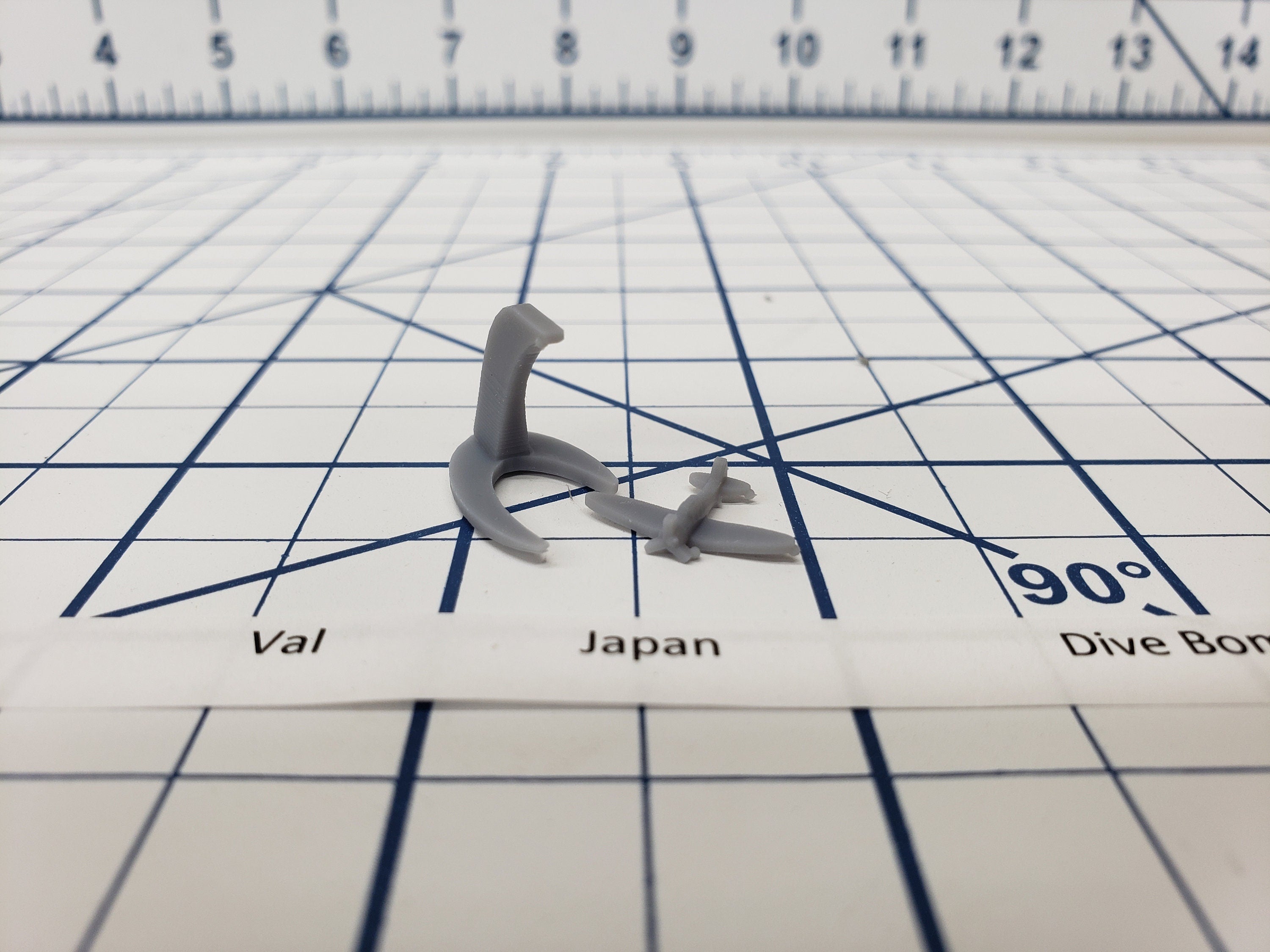 Aircraft - Val - IJN Navy - 1:900 - Wargaming - Axis and Allies - Naval Miniature - Tabletop Games - Warships