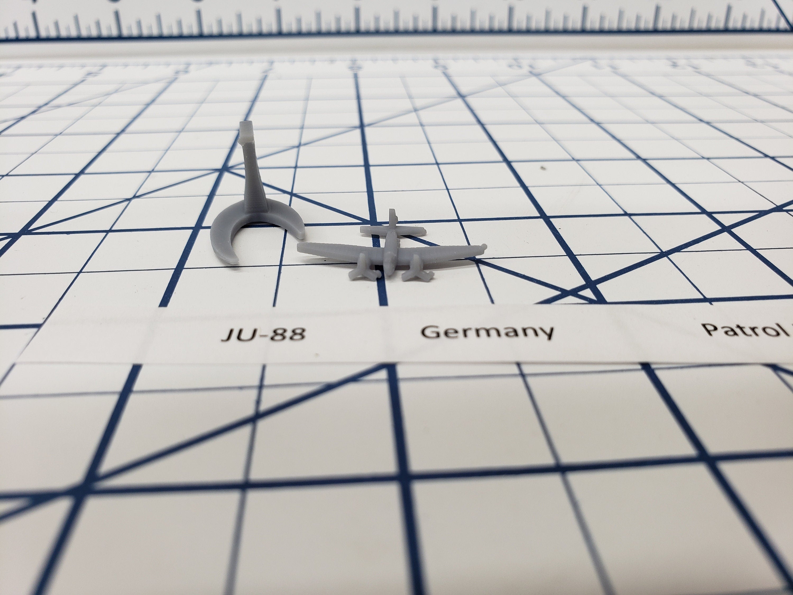 Aircraft - JU-88 - German Navy - 1:900 - Wargaming - Axis and Allies - Naval Miniature - Tabletop Games - Warships