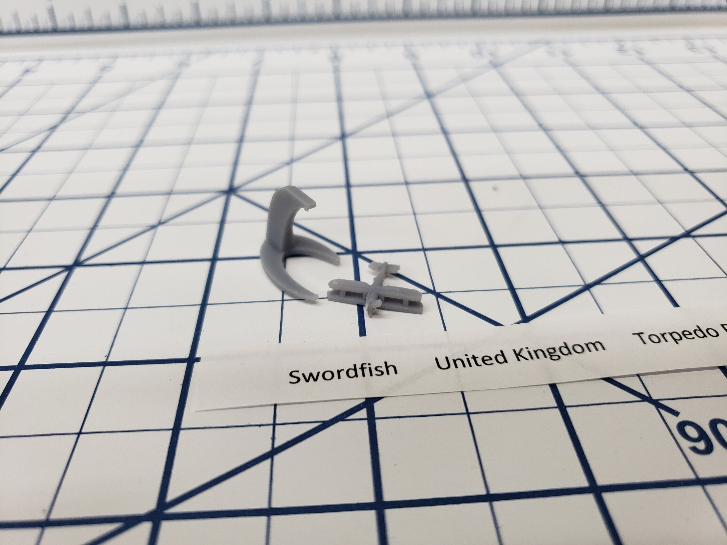 Aircraft - Swordfish - UK Royal Navy - 1:900 - Wargaming - Axis and Allies - Naval Miniature - Tabletop Games - Warships