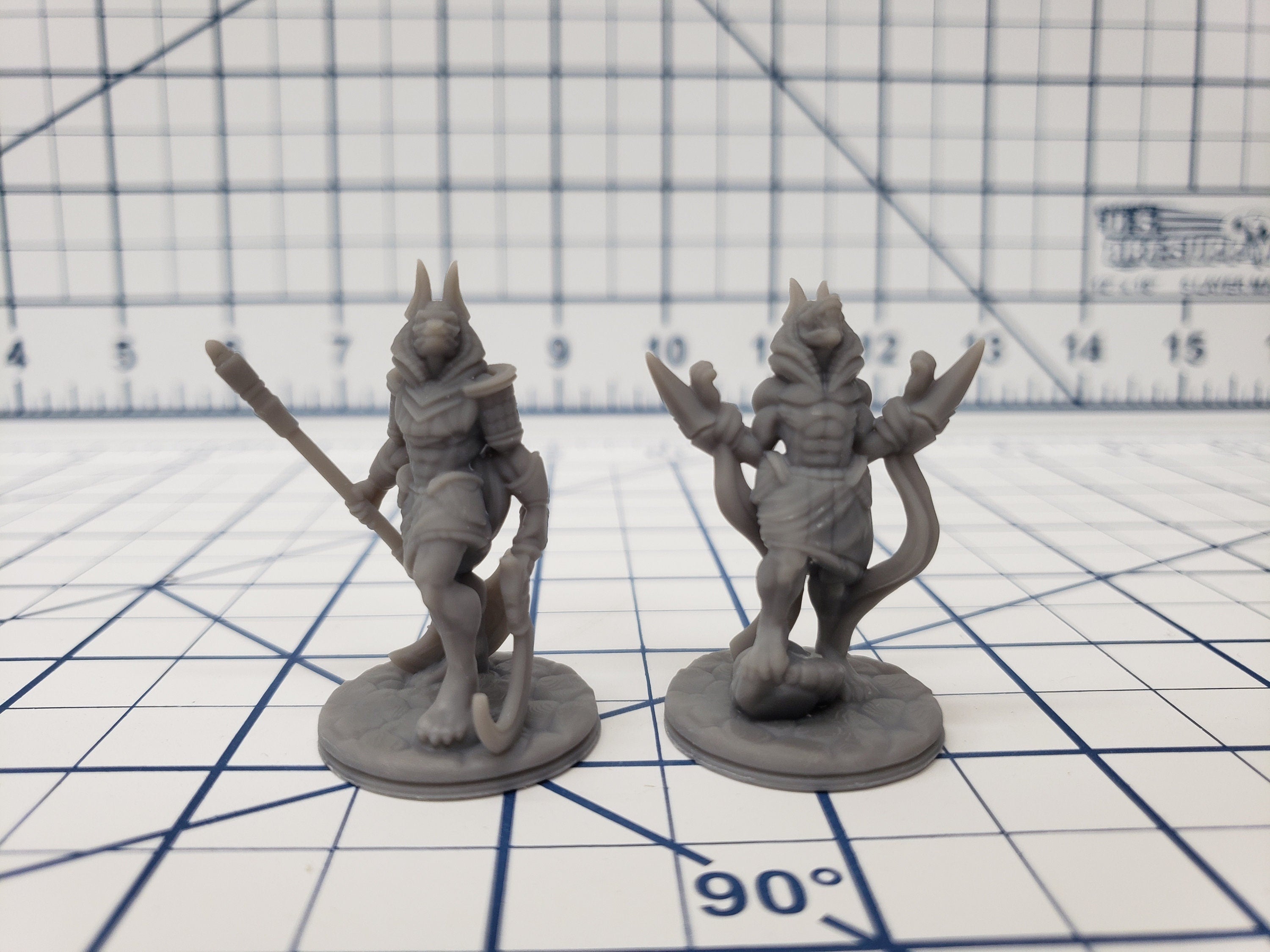 Empire of Scorching Sands - Jackalwere Minis - DND - Pathfinder - Dungeons & Dragons - RPG - Tabletop - EC3D - Miniature - 28 mm