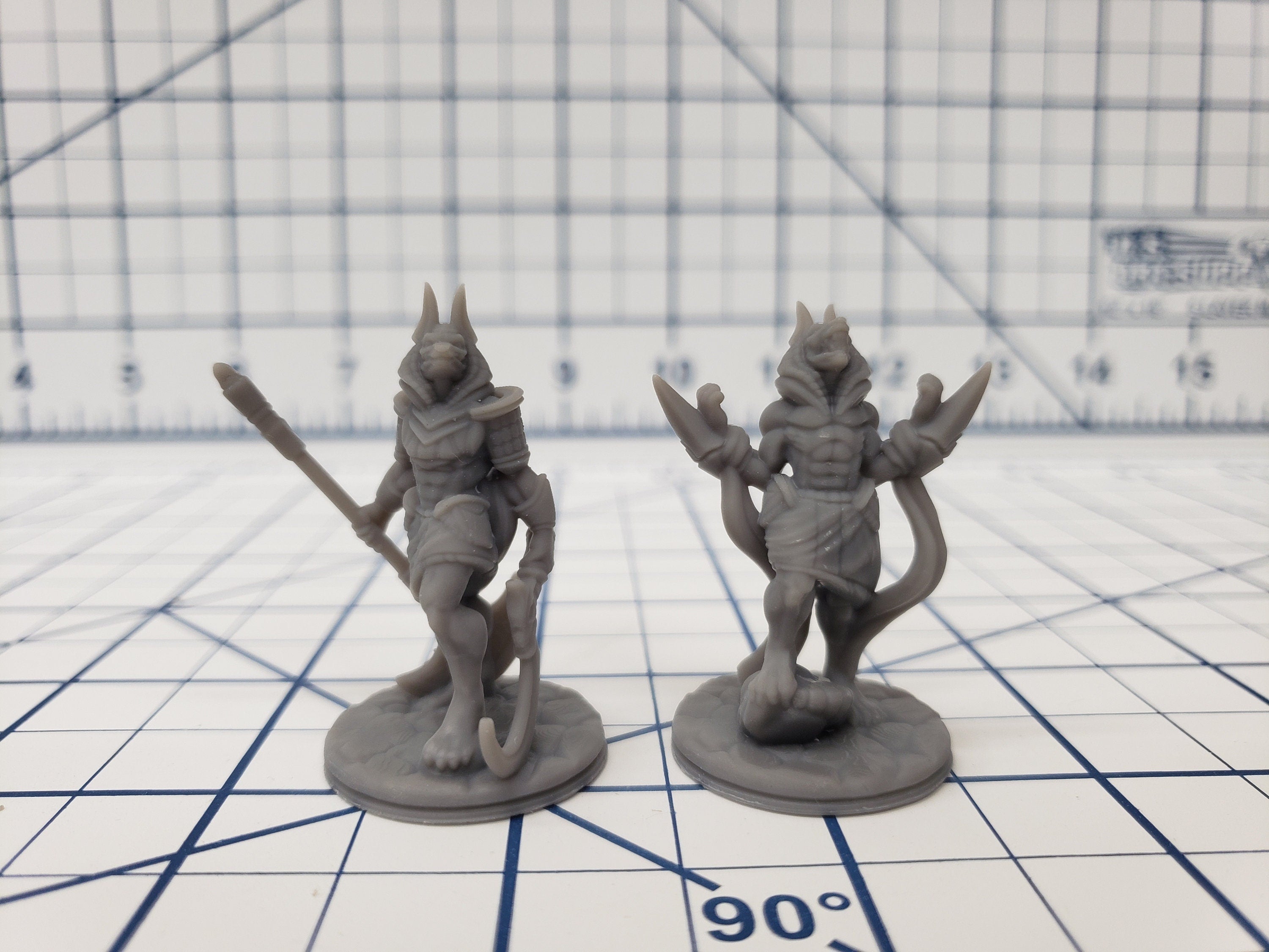 Empire of Scorching Sands - Jackalwere Minis - DND - Pathfinder - Dungeons & Dragons - RPG - Tabletop - EC3D - Miniature - 28 mm