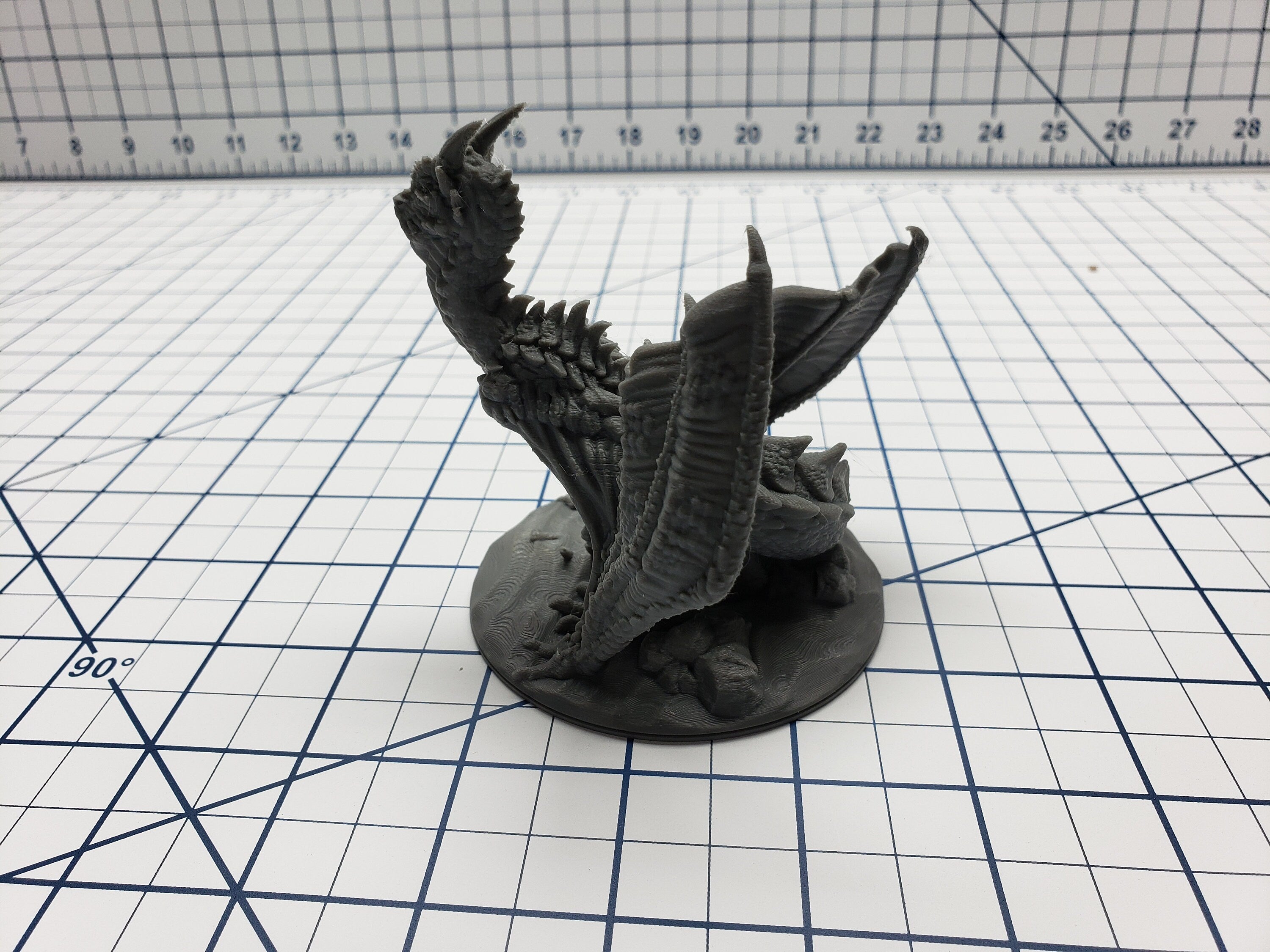 Empire of Scorching Sands - Desert Wyvern Mini - DND - Pathfinder - Dungeons & Dragons - RPG - Tabletop - EC3D - Miniature - 28 mm
