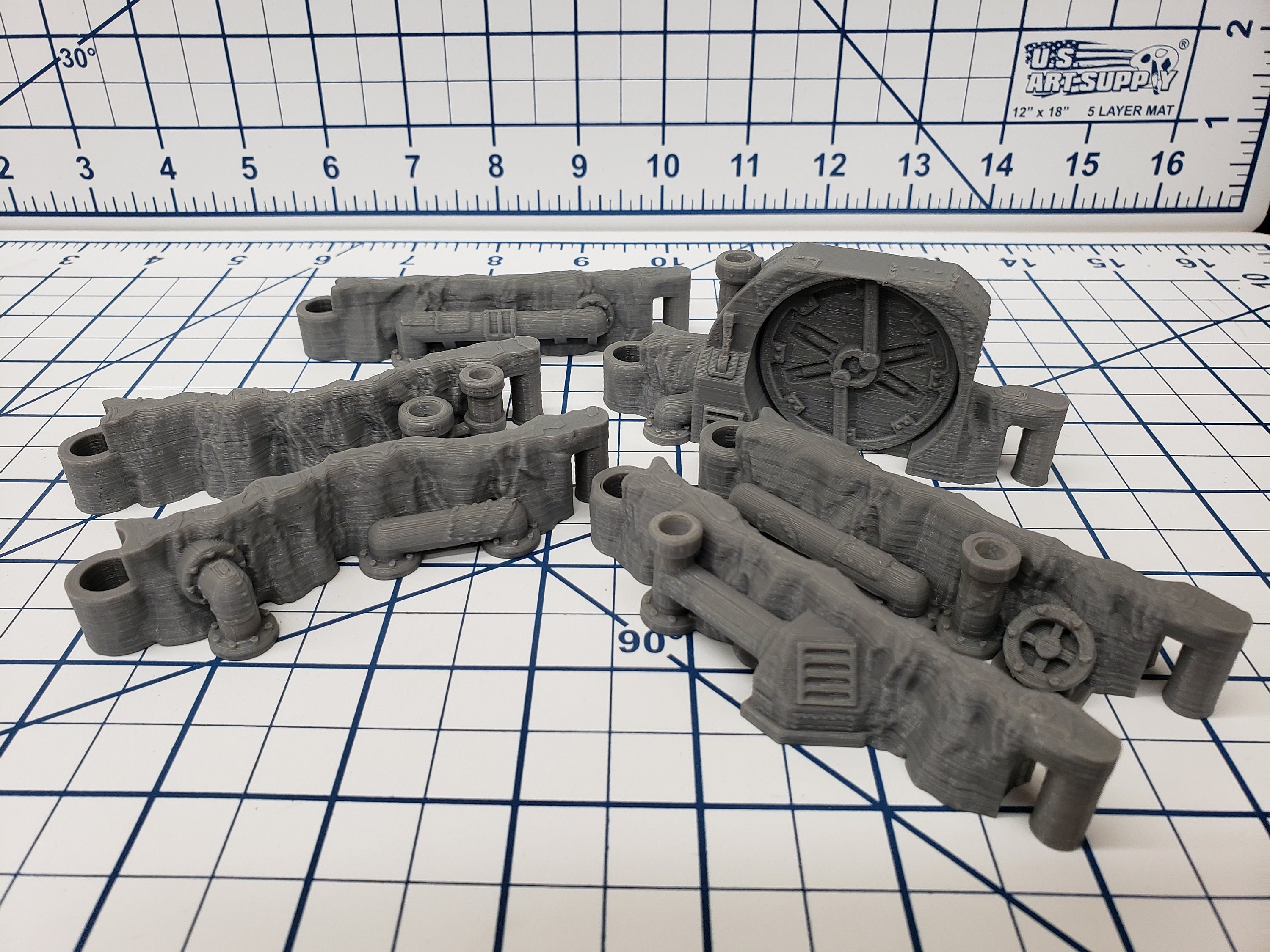 DungeonSticks - Steamworks Style - DND - Pathfinder - Dungeons & Dragons - Terrain - RPG - Tabletop - 28 mm / 1"