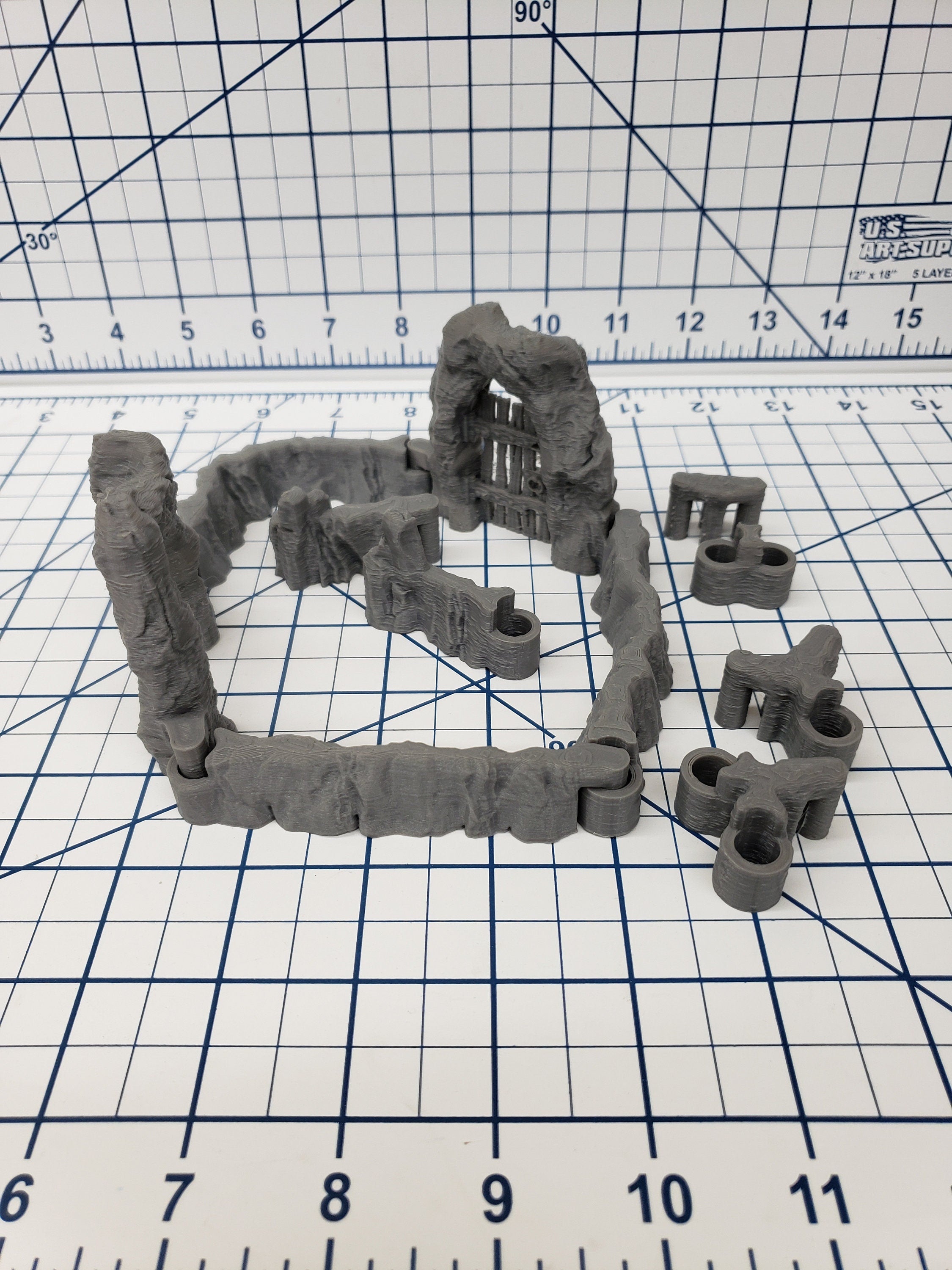 DungeonSticks - Dry Cavern Style - DND - Pathfinder - Dungeons & Dragons - Terrain - RPG - Tabletop - 28 mm / 1"