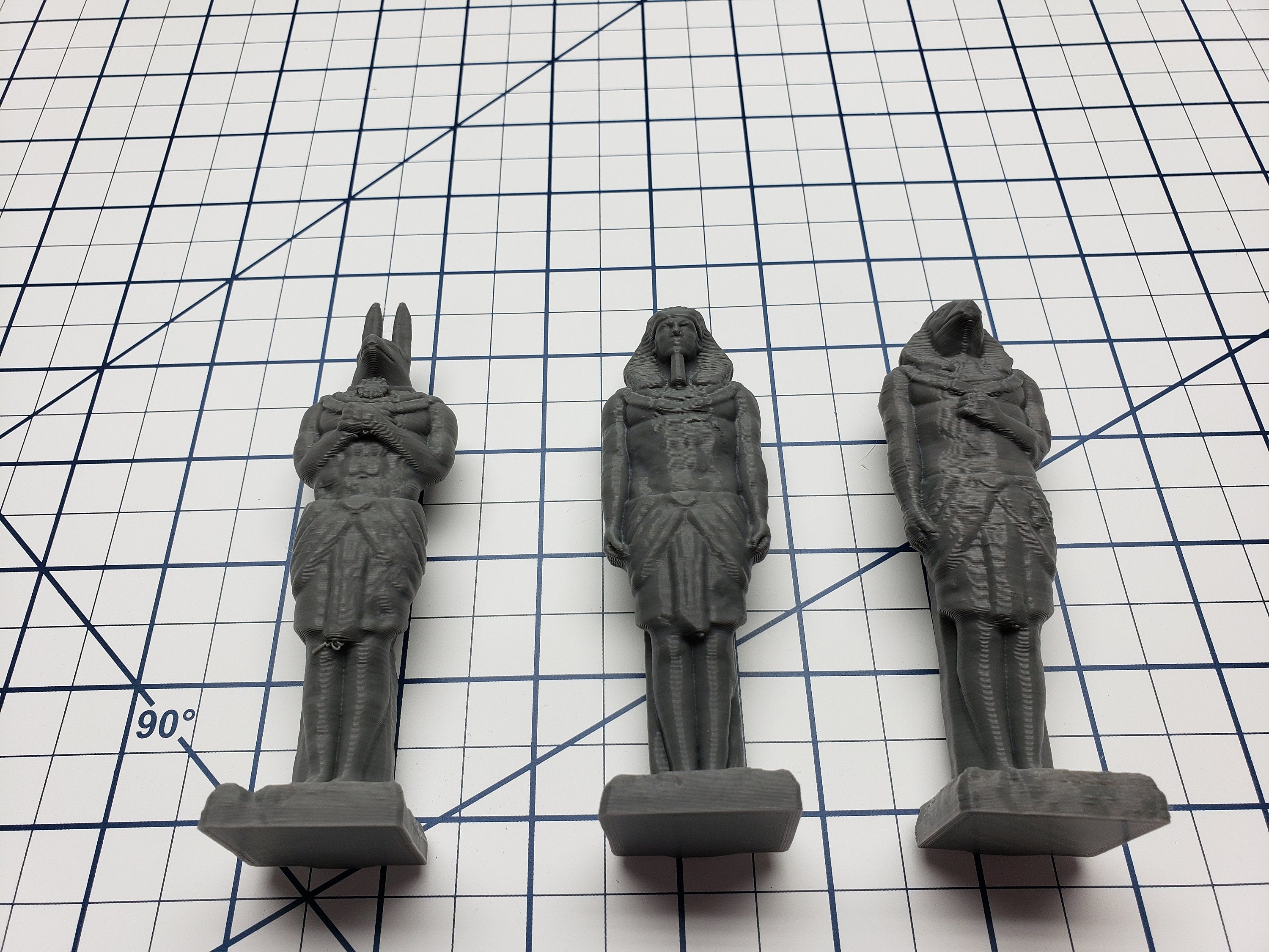 Empire of Scorching Sands - Egyptian Statues - DND - Dungeons & Dragons - RPG - Tabletop - EC3D - Miniature - 28 mm