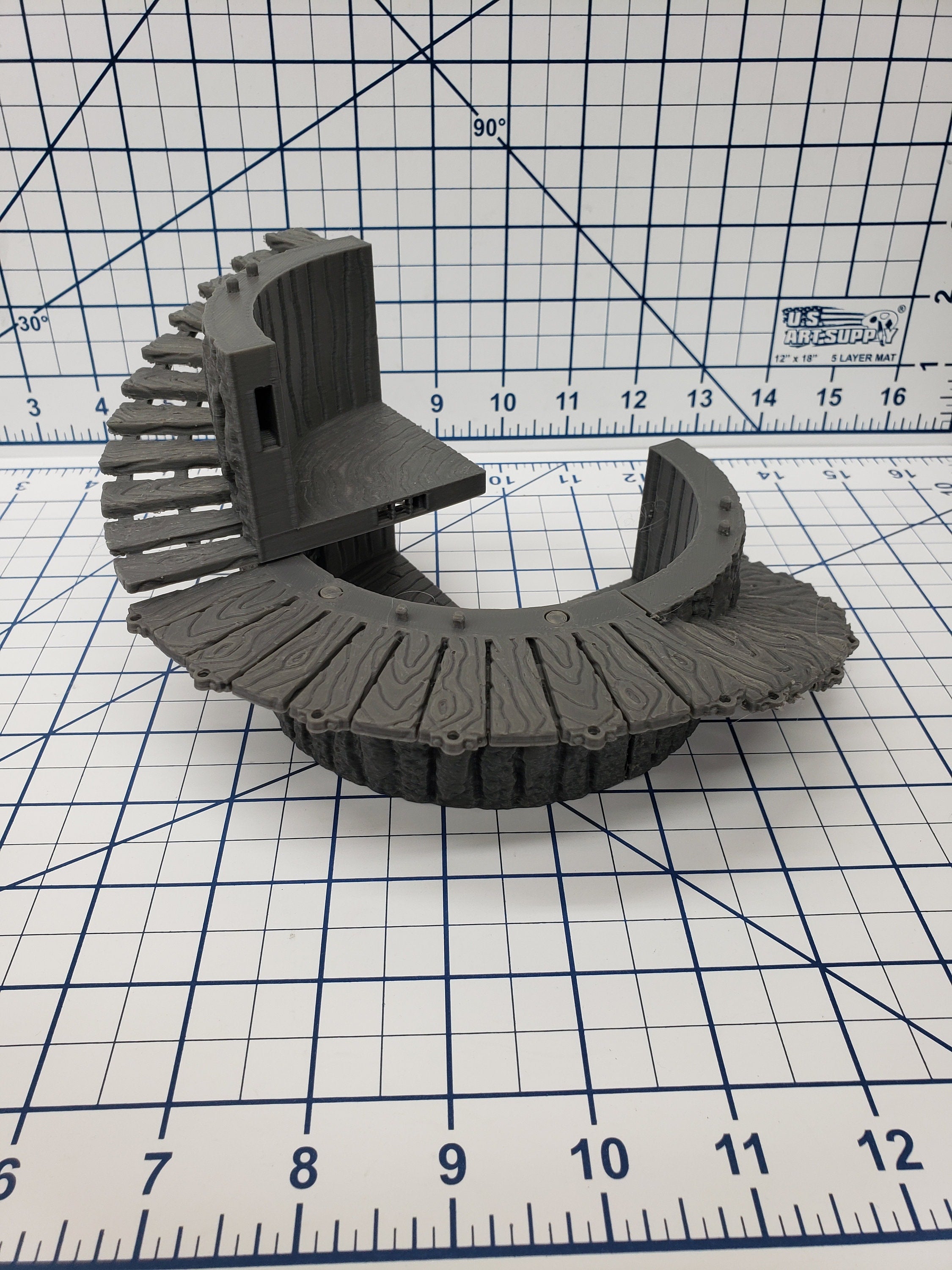 Forest of Oakenspire - Small Tree Exterior Stair Tiles - OpenLock - DND - Pathfinder - Dungeons & Dragons - RPG - Tabletop - EC3D - 28 mm