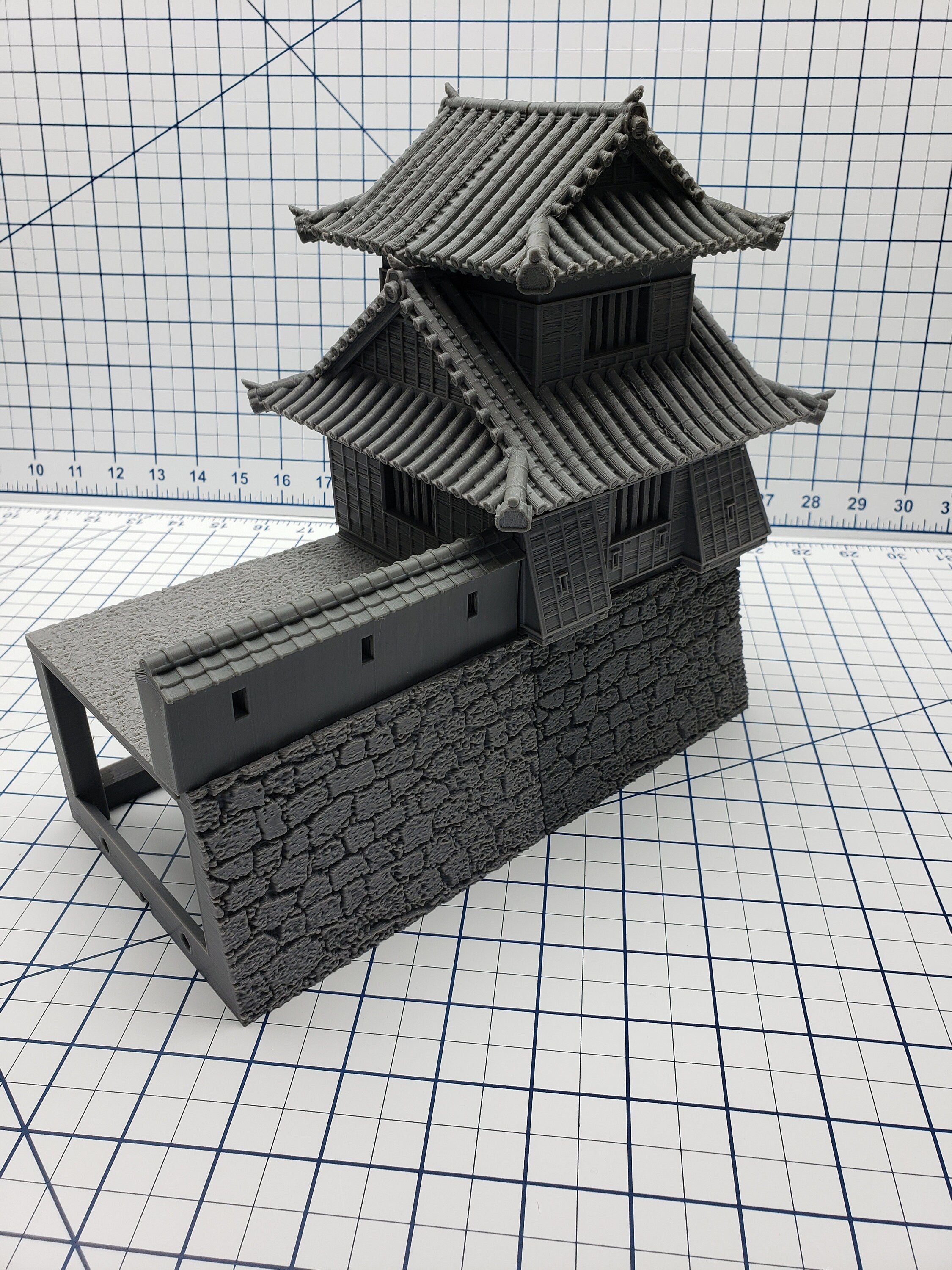 Samurai Castle Corner Tower - DND - Pathfinder - Dungeons & Dragons - - Test of Honour - RPG - Tabletop - 28 mm / 1"