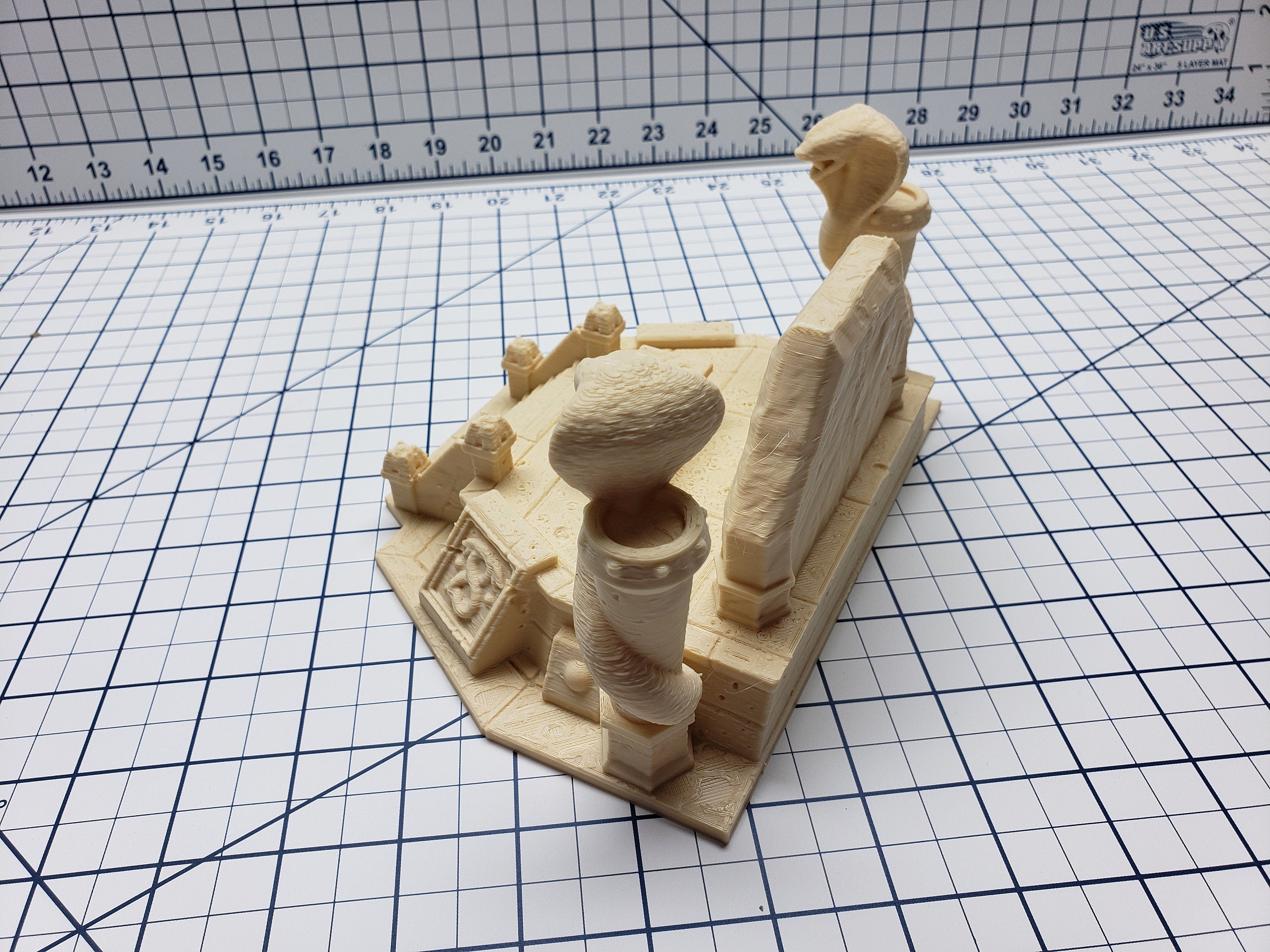 Empire of Scorching Sands - Snake Altar - DND - Dungeons & Dragons - RPG - Terrain - Pathfinder - Tabletop - EC3D - Miniature - 28 mm - 1"