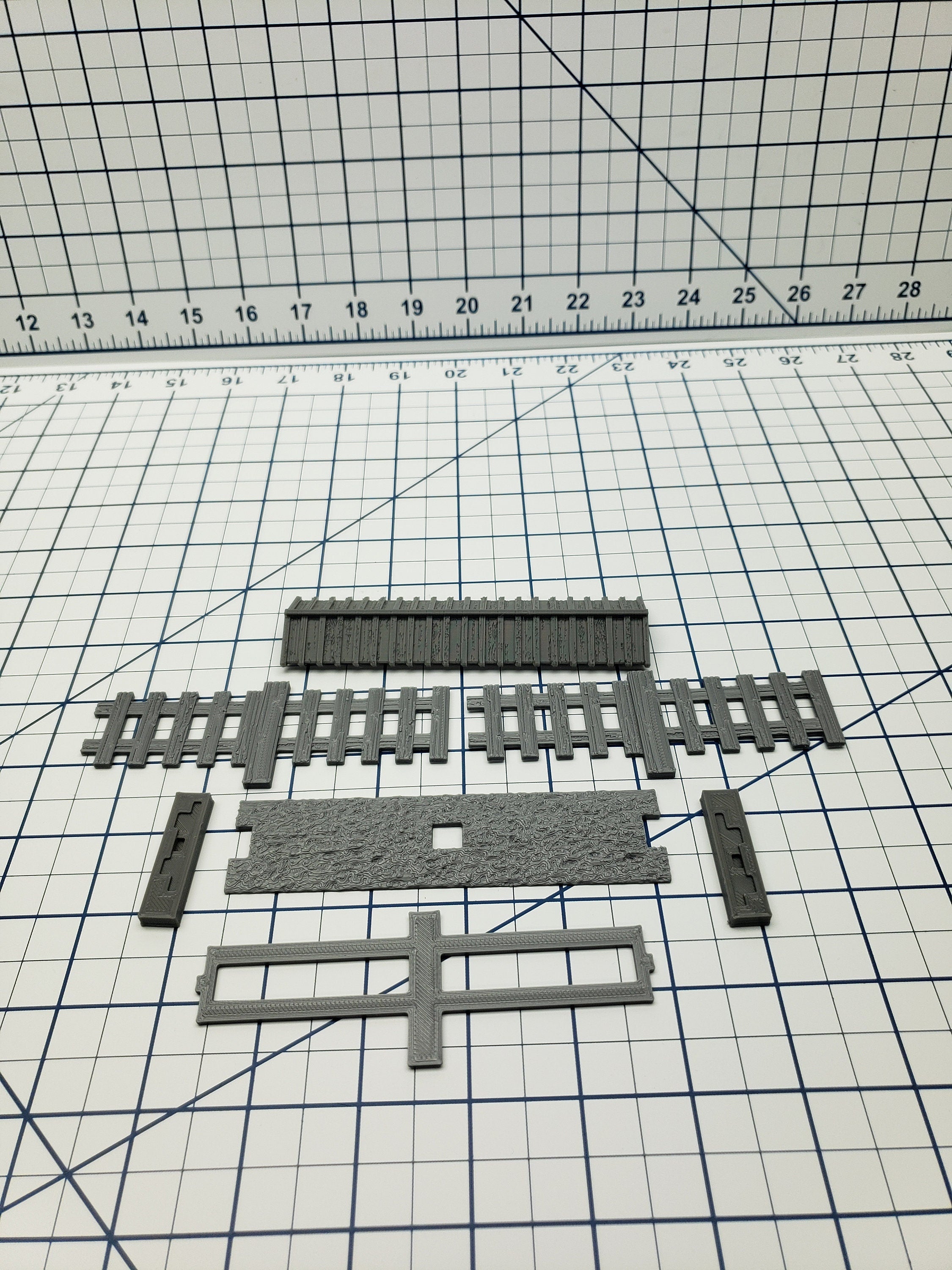 Samurai Wooden Walls - DND - Pathfinder - Dungeons & Dragons - - Test of Honour - RPG - Tabletop - 28 mm / 1"