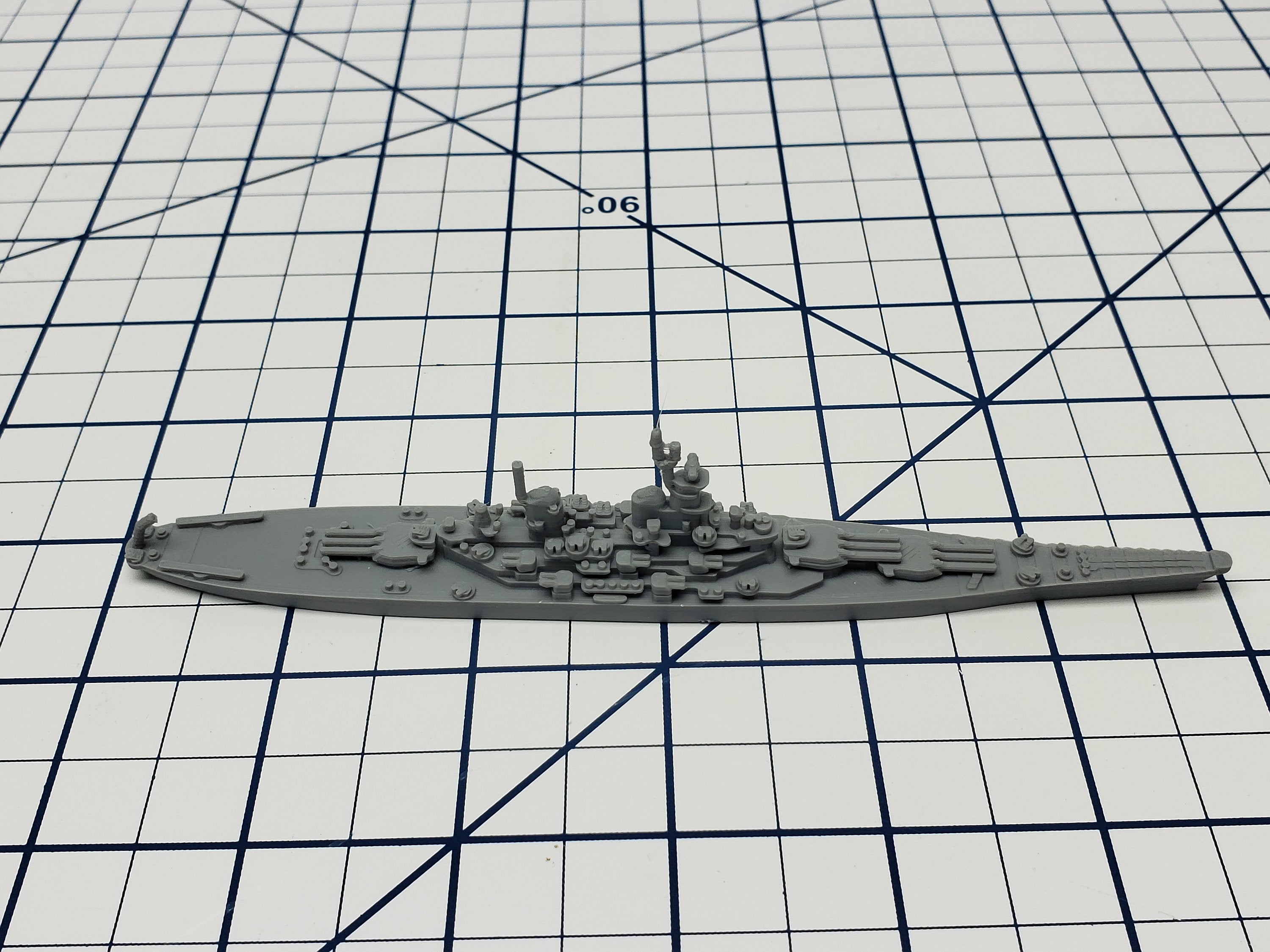 Battleship - Iowa Class - US Navy - Wargaming - Axis and Allies - Naval Miniature - Tabletop Games - Warships