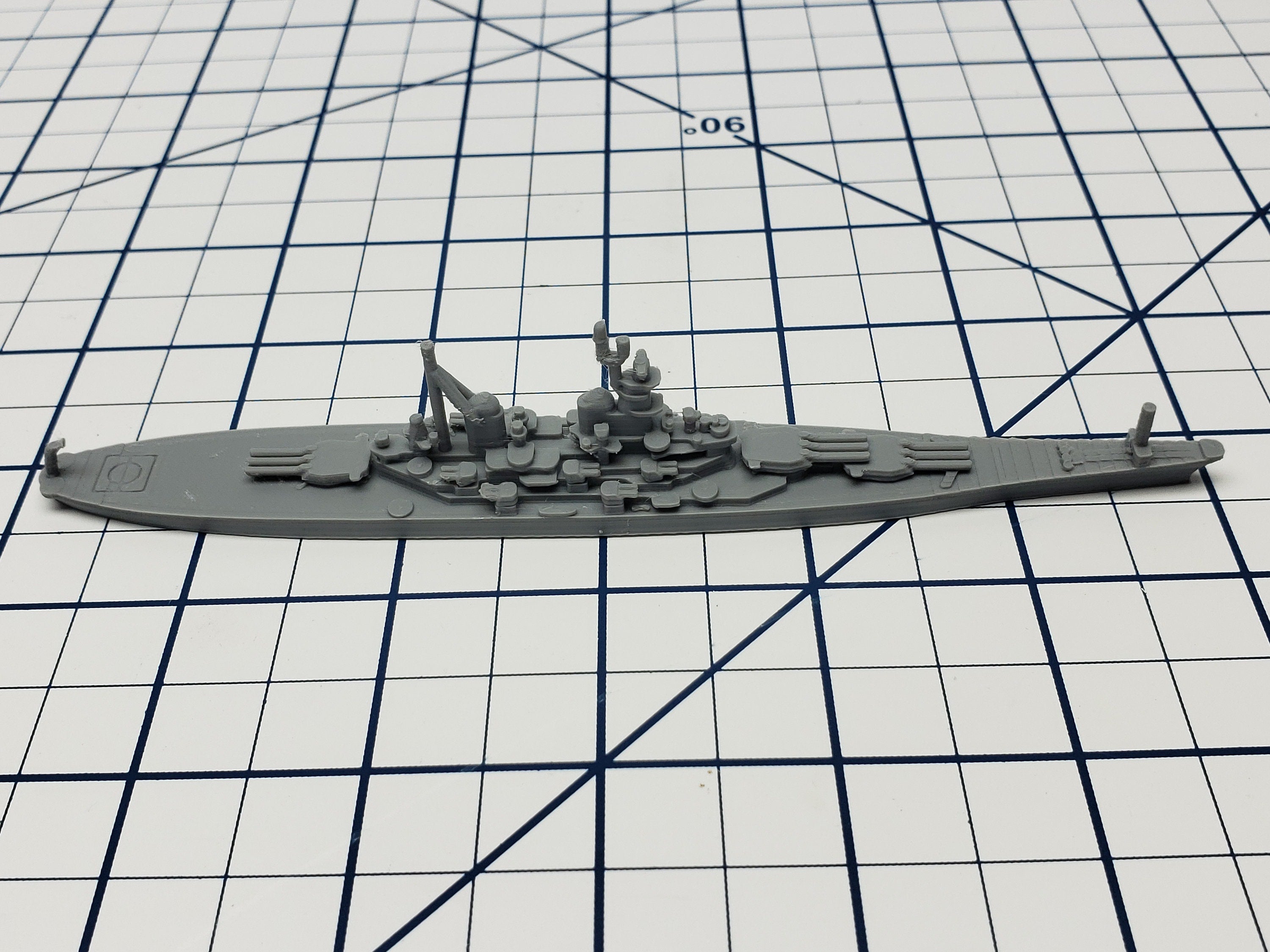 Battleship - Iowa Class - US Navy - Wargaming - Axis and Allies - Naval Miniature - Tabletop Games - Warships