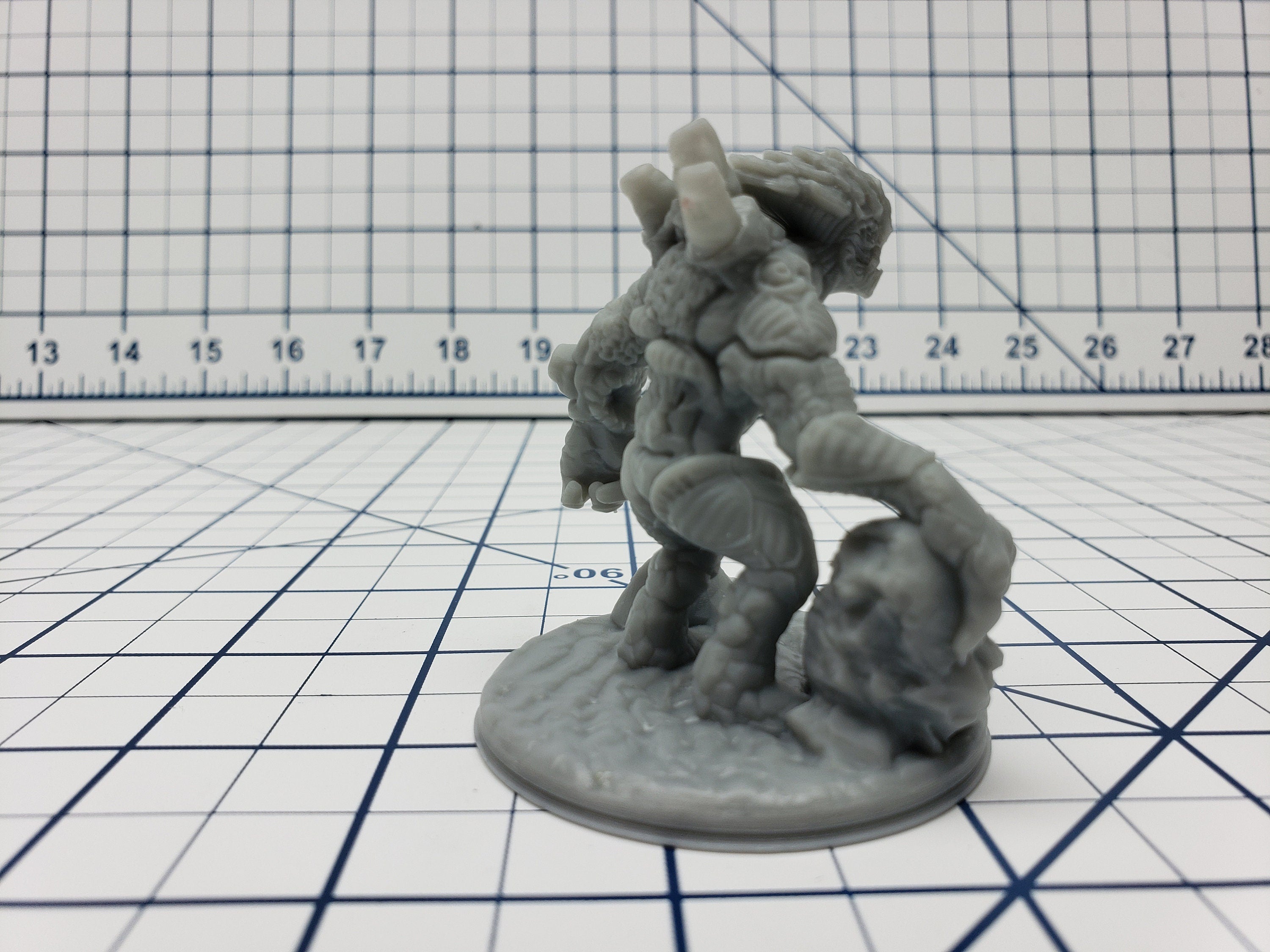 Coral Golem Mini - Savage Atoll - Hero's Hoard - DND - Pathfinder - Dungeons & Dragons - RPG - Tabletop - EC3D - Miniature
