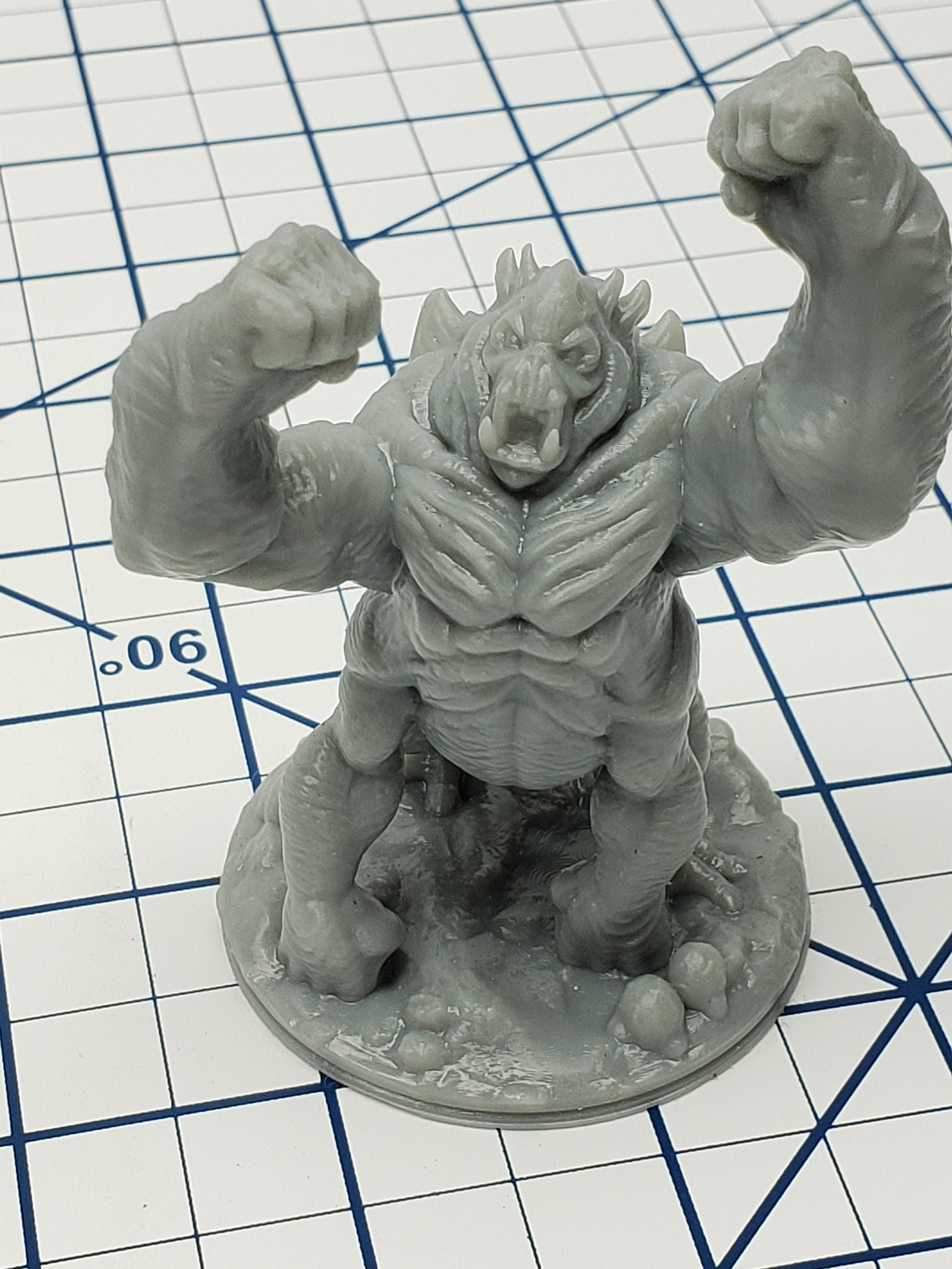 Alien Prime Ape Mini - Ignis Quadrant - Hero's Hoard - Cyberpunk - Starfinder - Science Fiction - Syfy - RPG - Tabletop - EC3D - Miniature