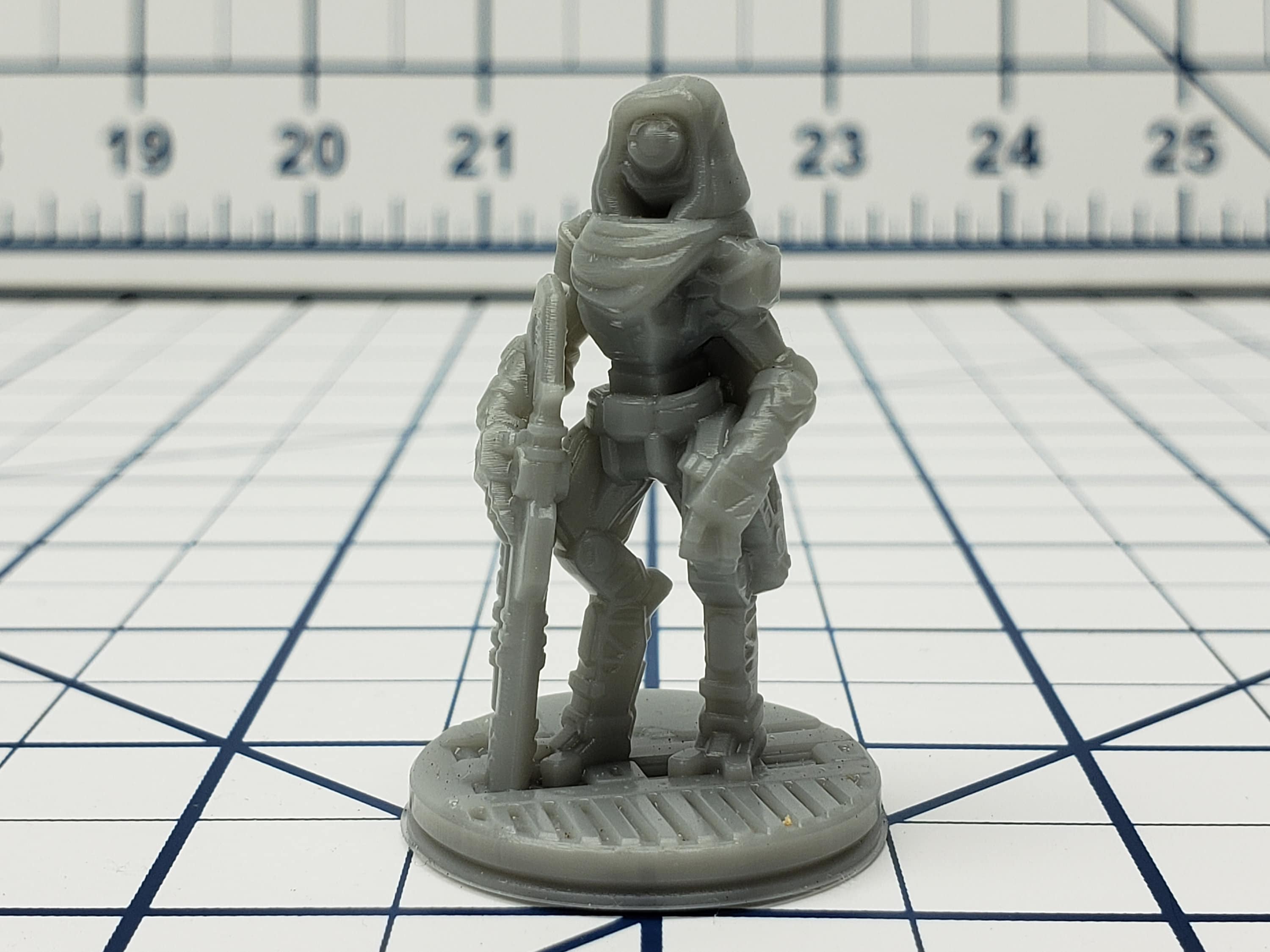 Assassin Droid Mini - Ignis Quadrant - Hero's Hoard - Starfinder - Cyberpunk - Science Fiction - Syfy - RPG - Tabletop - EC3D - Miniature