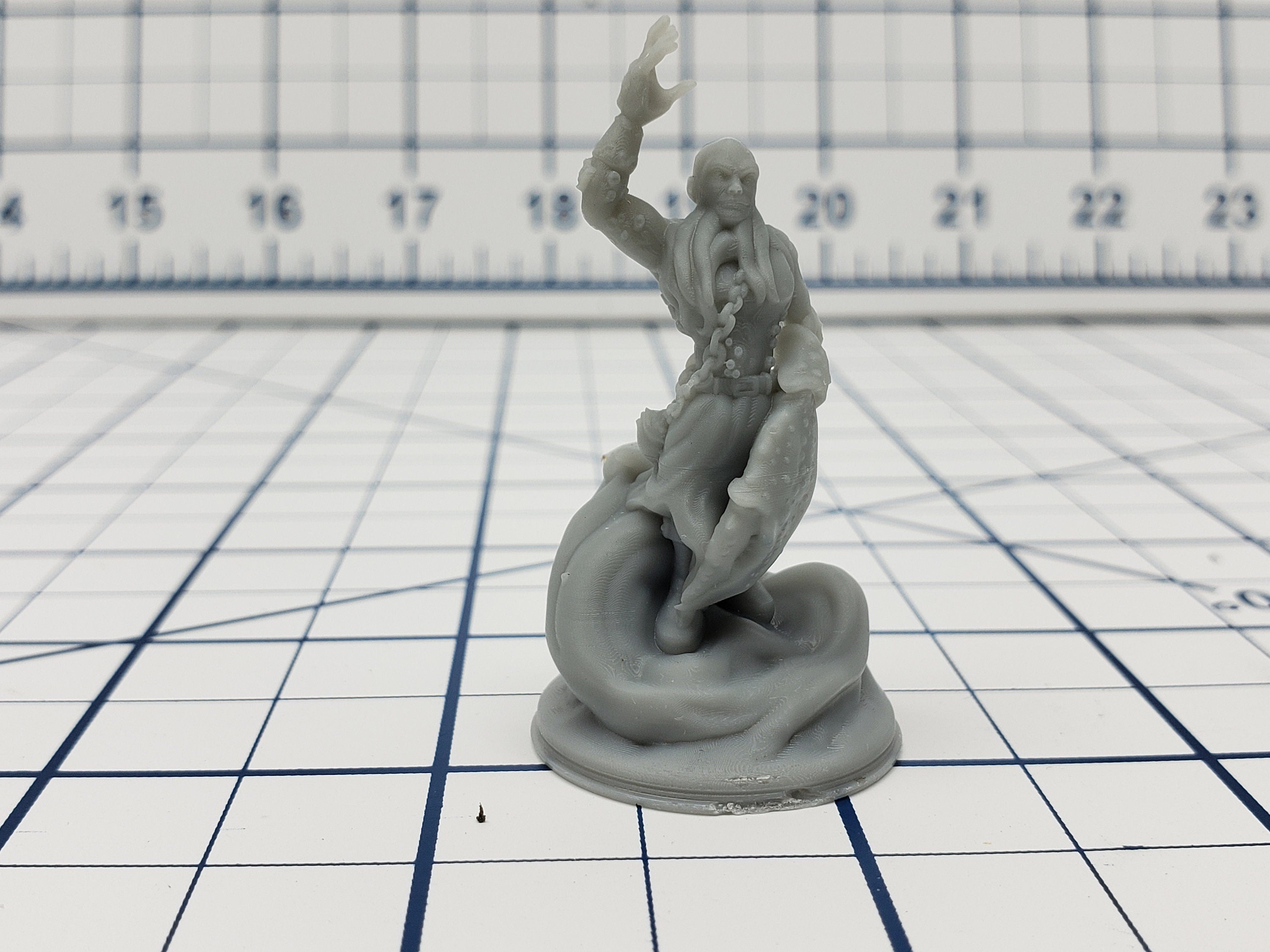 Kraken Priest Mini - Savage Atoll - Hero's Hoard - DND - Pathfinder - Dungeons & Dragons - RPG - Tabletop - EC3D - Miniature