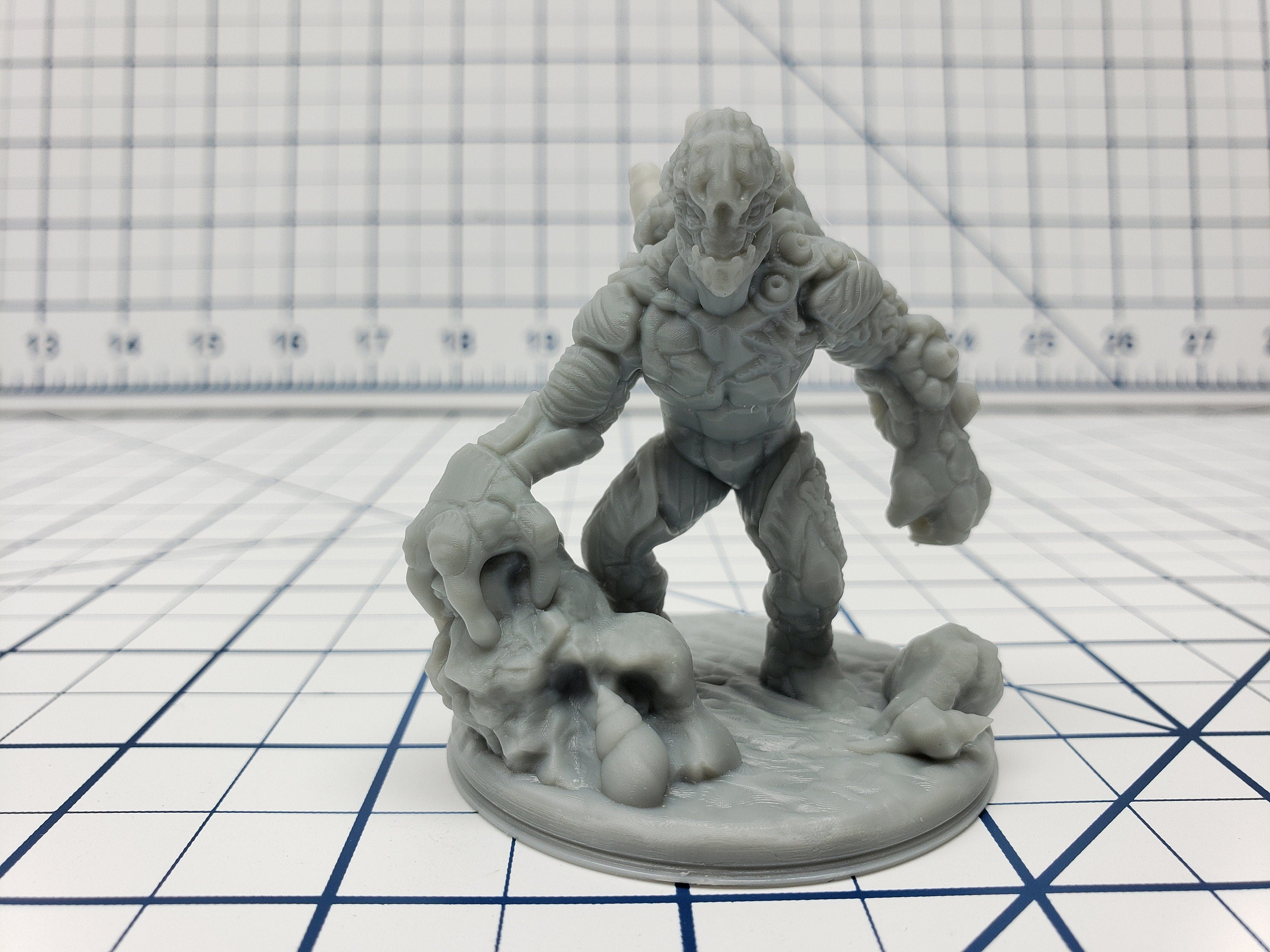 Coral Golem Mini - Savage Atoll - Hero's Hoard - DND - Pathfinder - Dungeons & Dragons - RPG - Tabletop - EC3D - Miniature