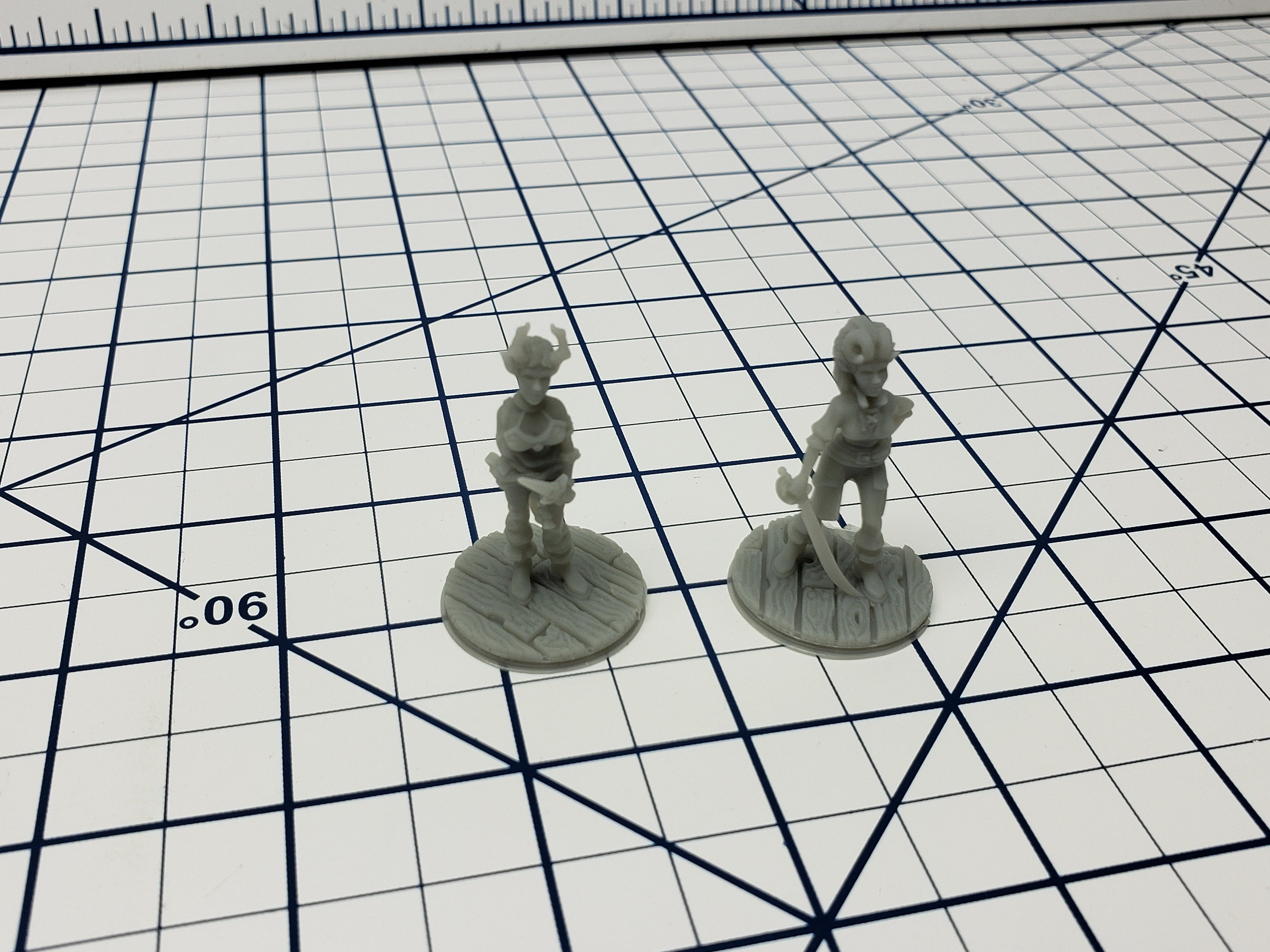 Demon Touched Pirate Minis - Savage Atoll - Hero's Hoard - DND - Pathfinder - Dungeons & Dragons - RPG - Tabletop - EC3D - Miniature